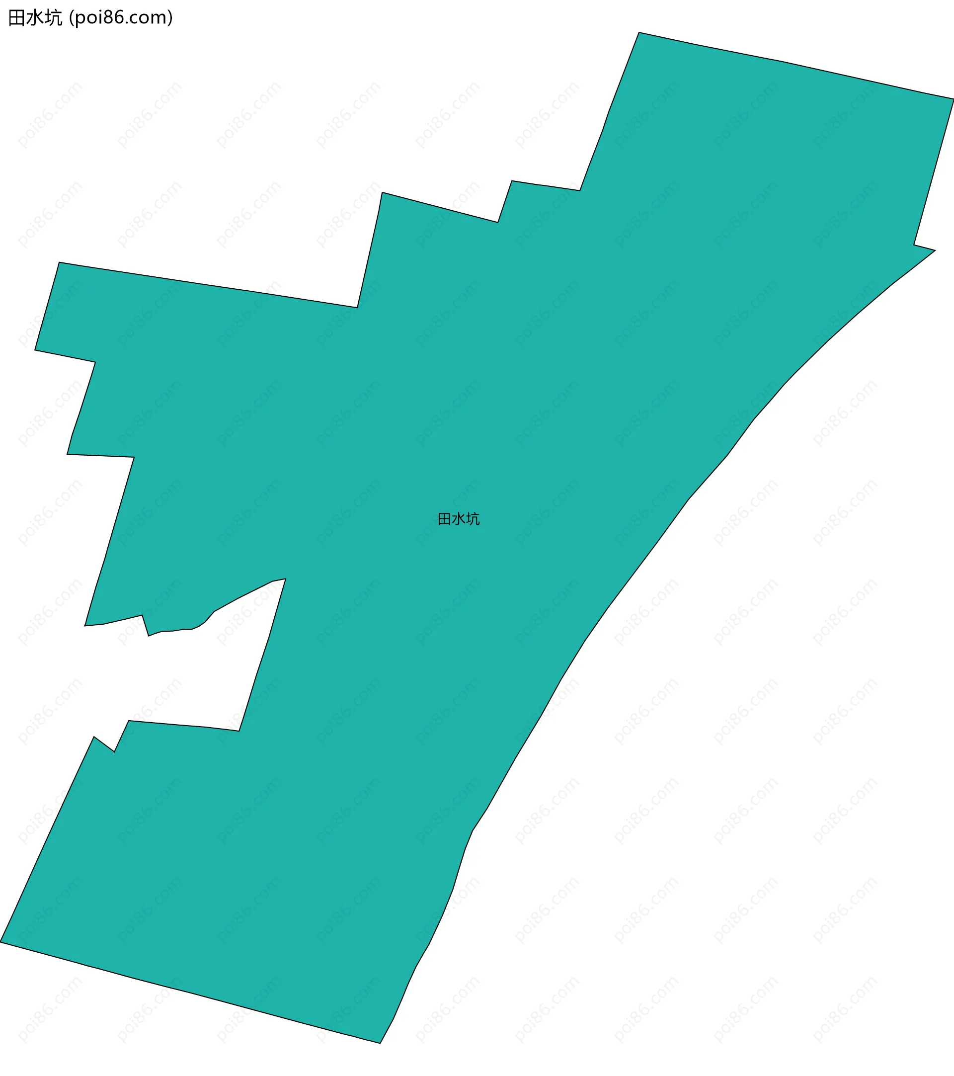 田水坑边界地图