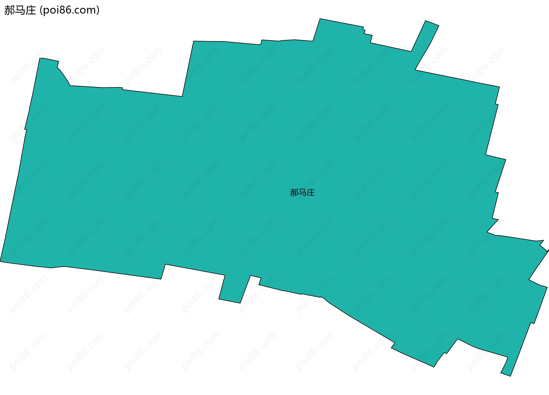 郝马庄边界地图