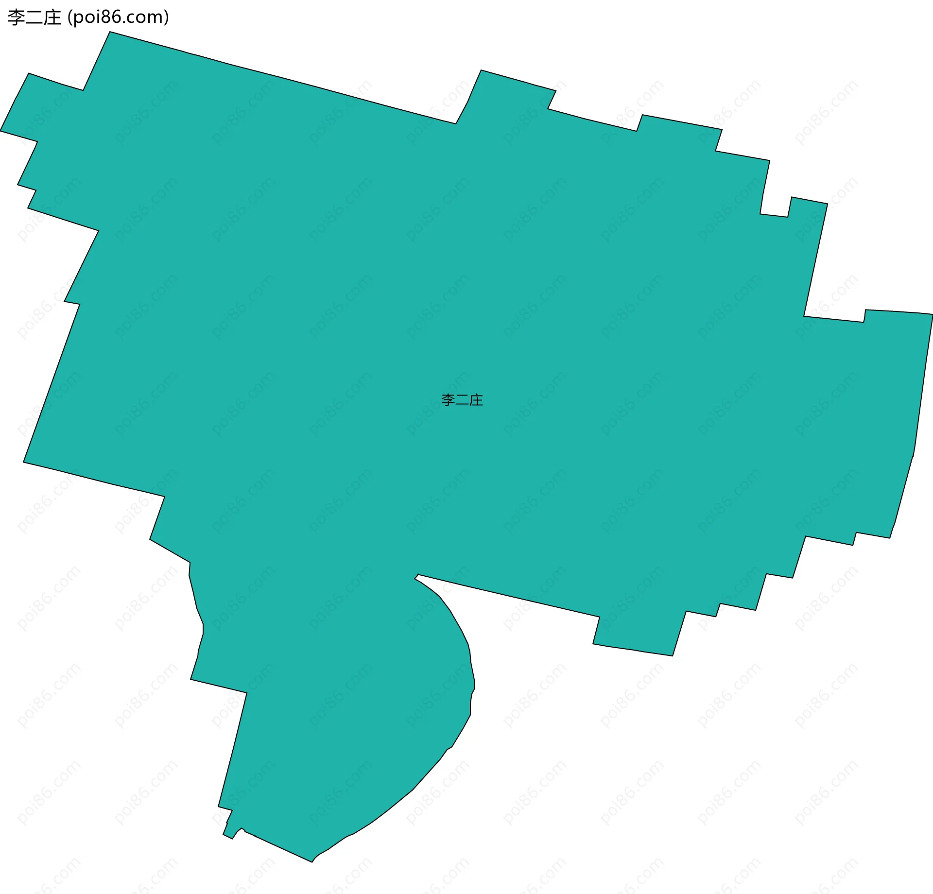 李二庄边界地图