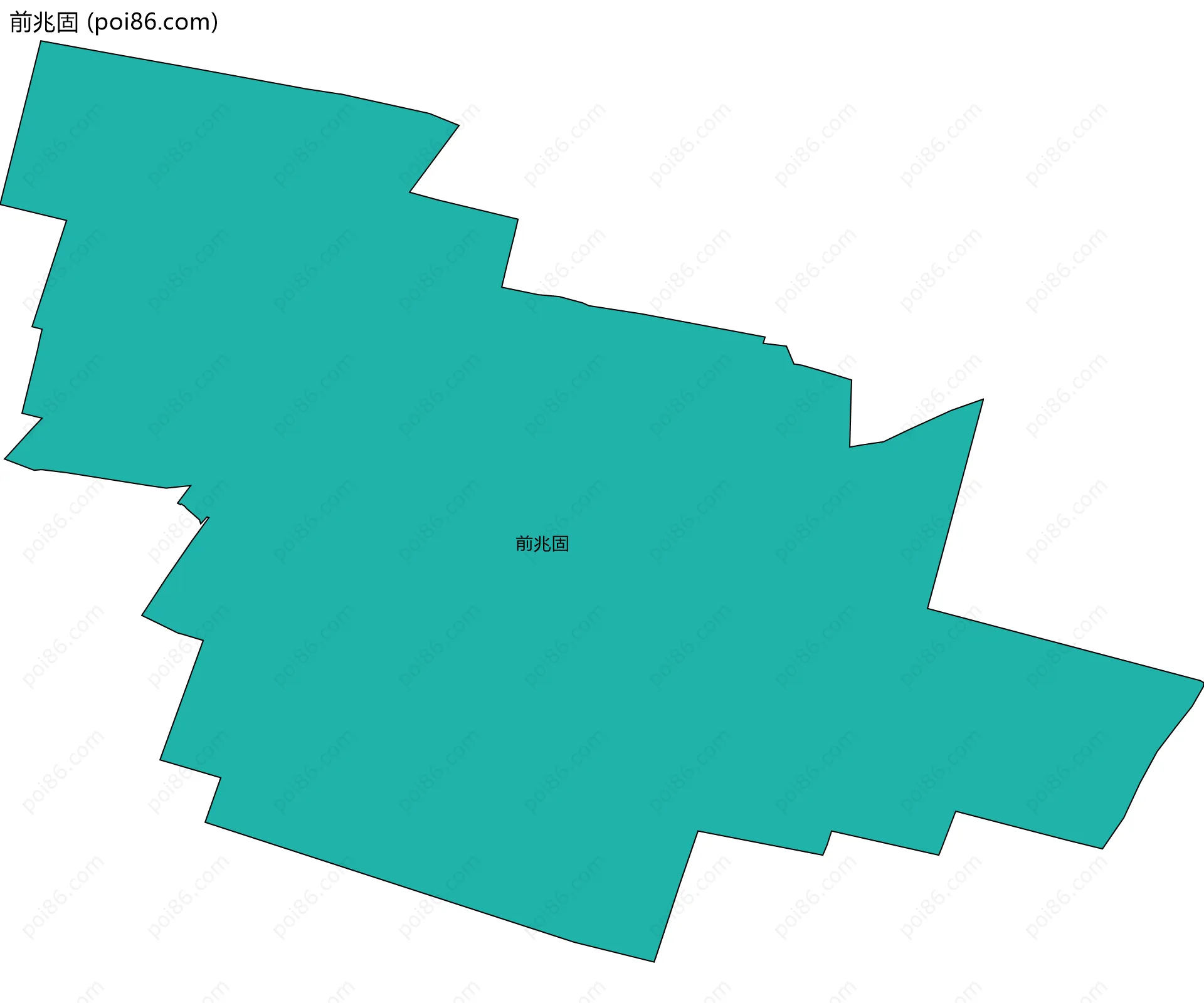 前兆固边界地图