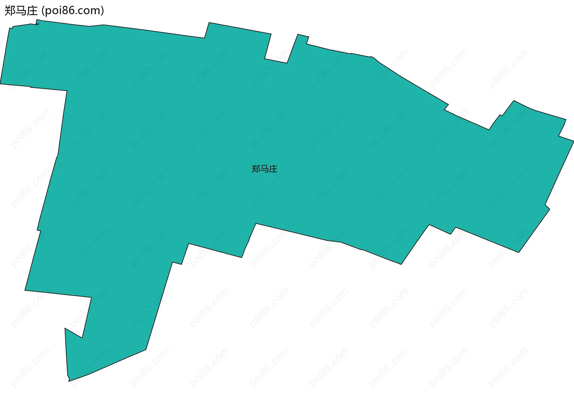 郑马庄边界地图