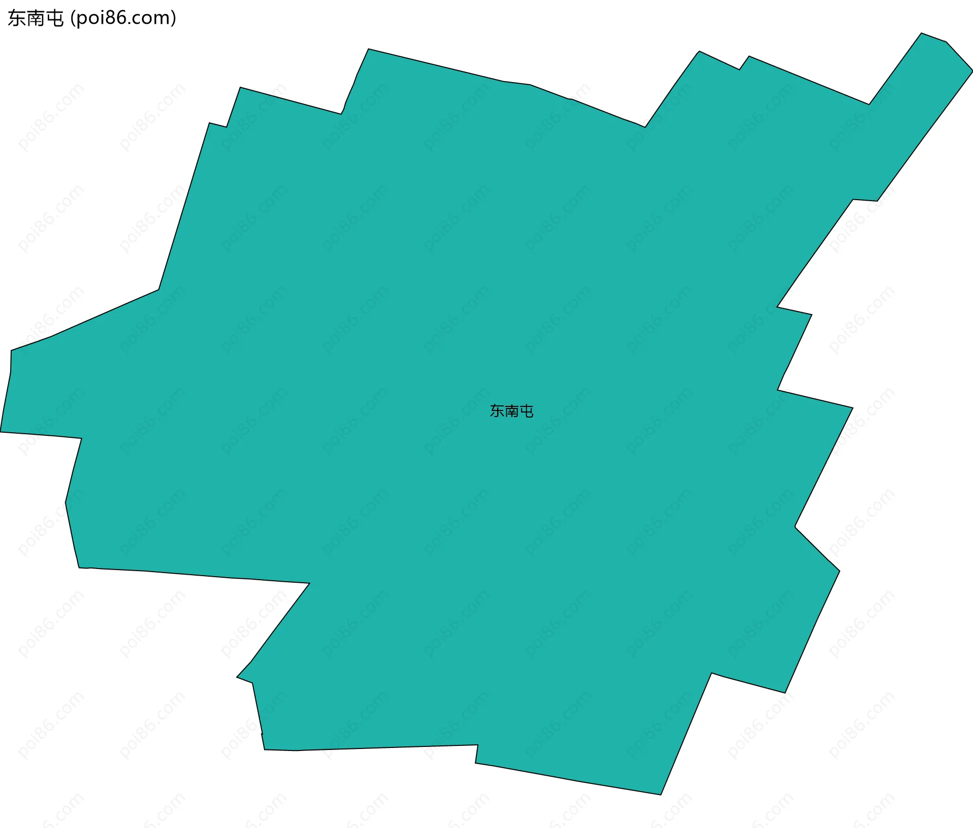 东南屯边界地图