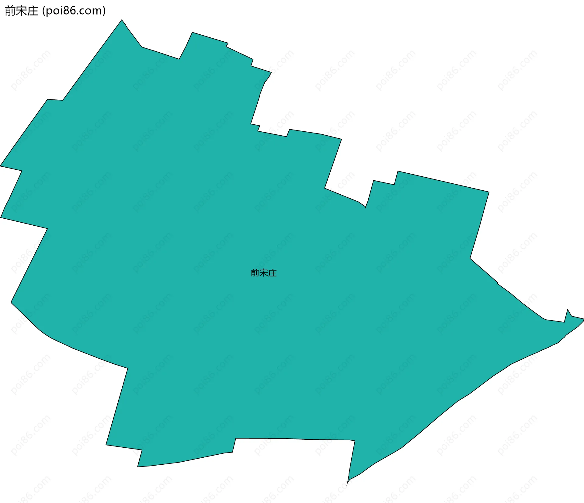 前宋庄边界地图