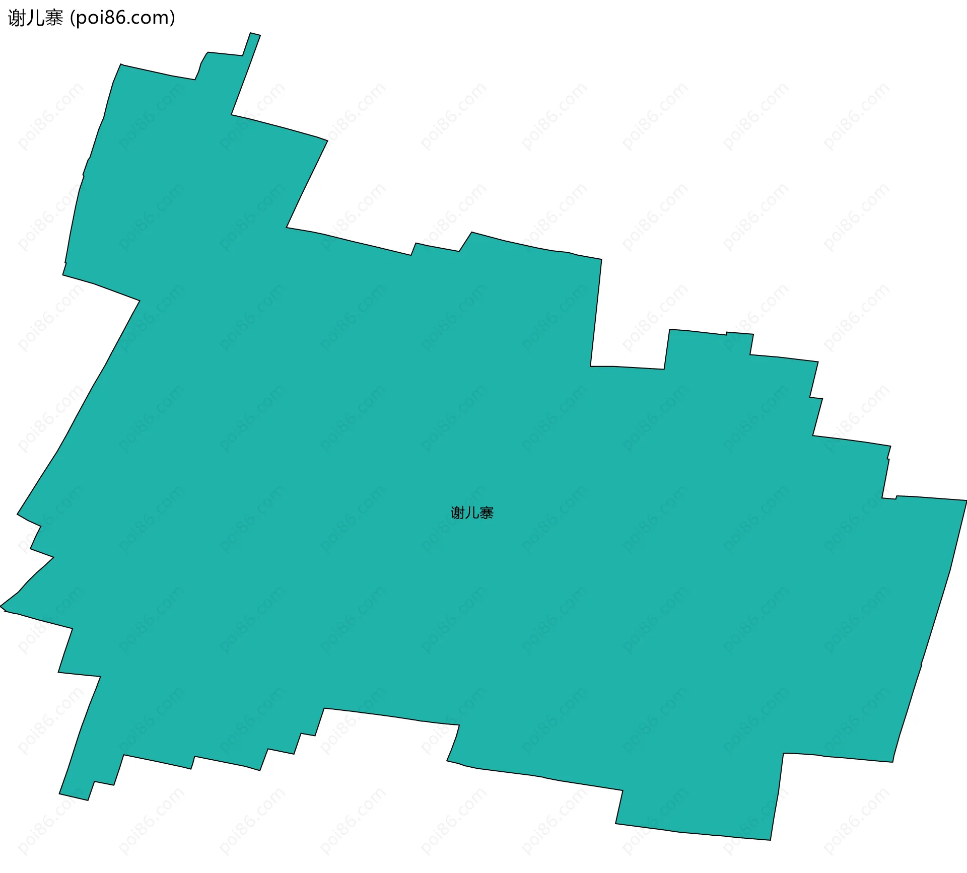 谢儿寨边界地图