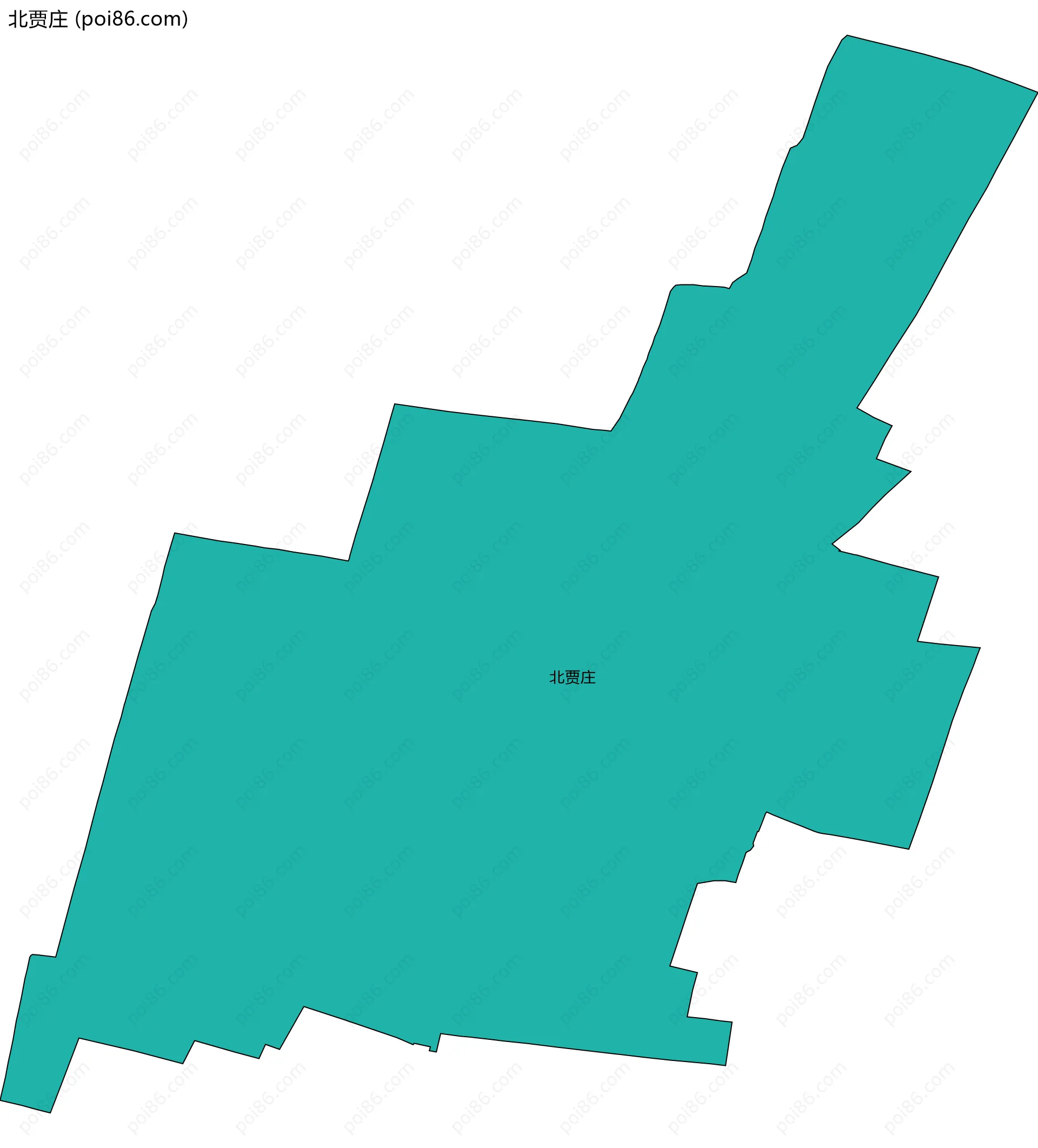 北贾庄边界地图