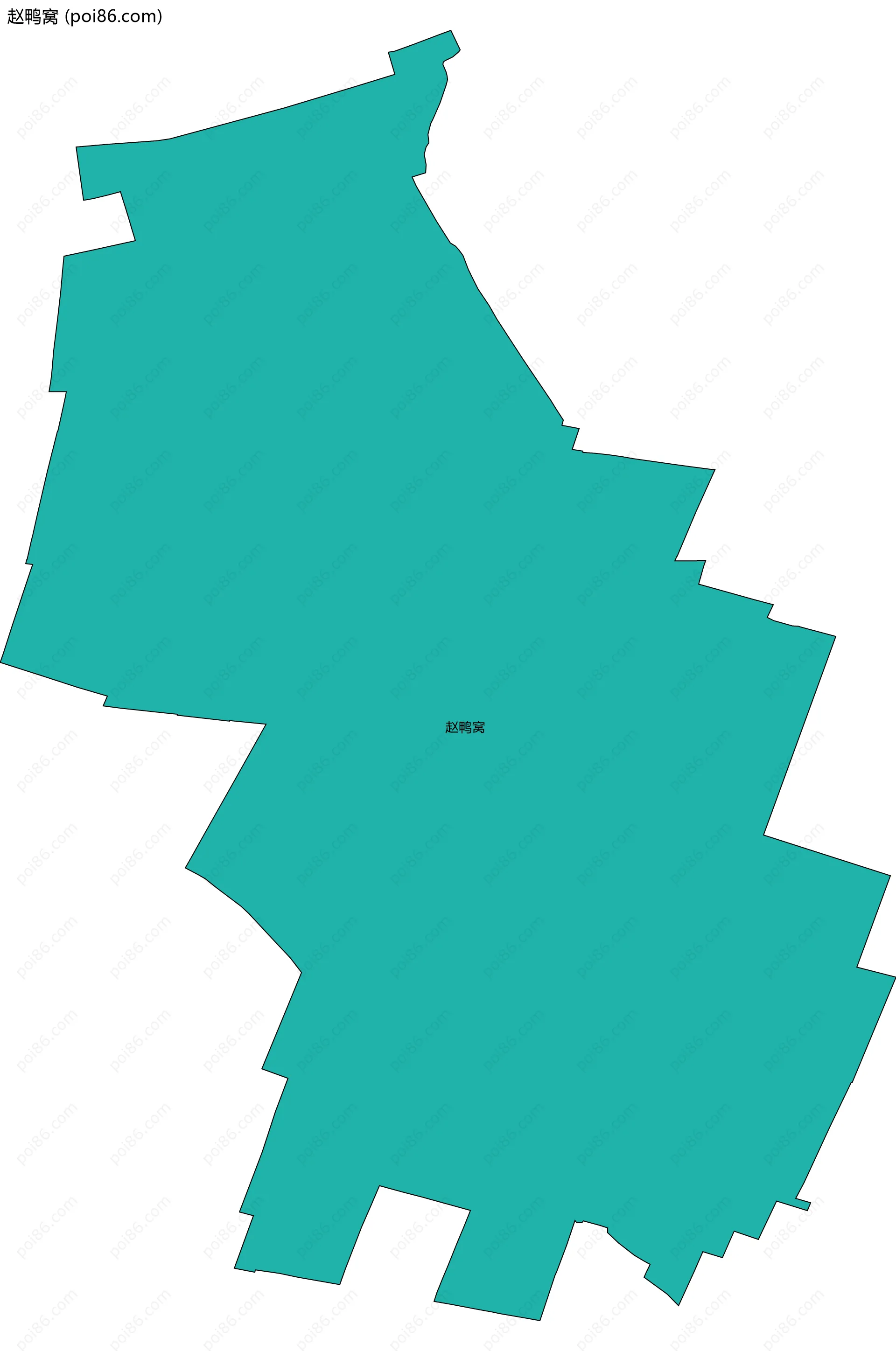 赵鸭窝边界地图