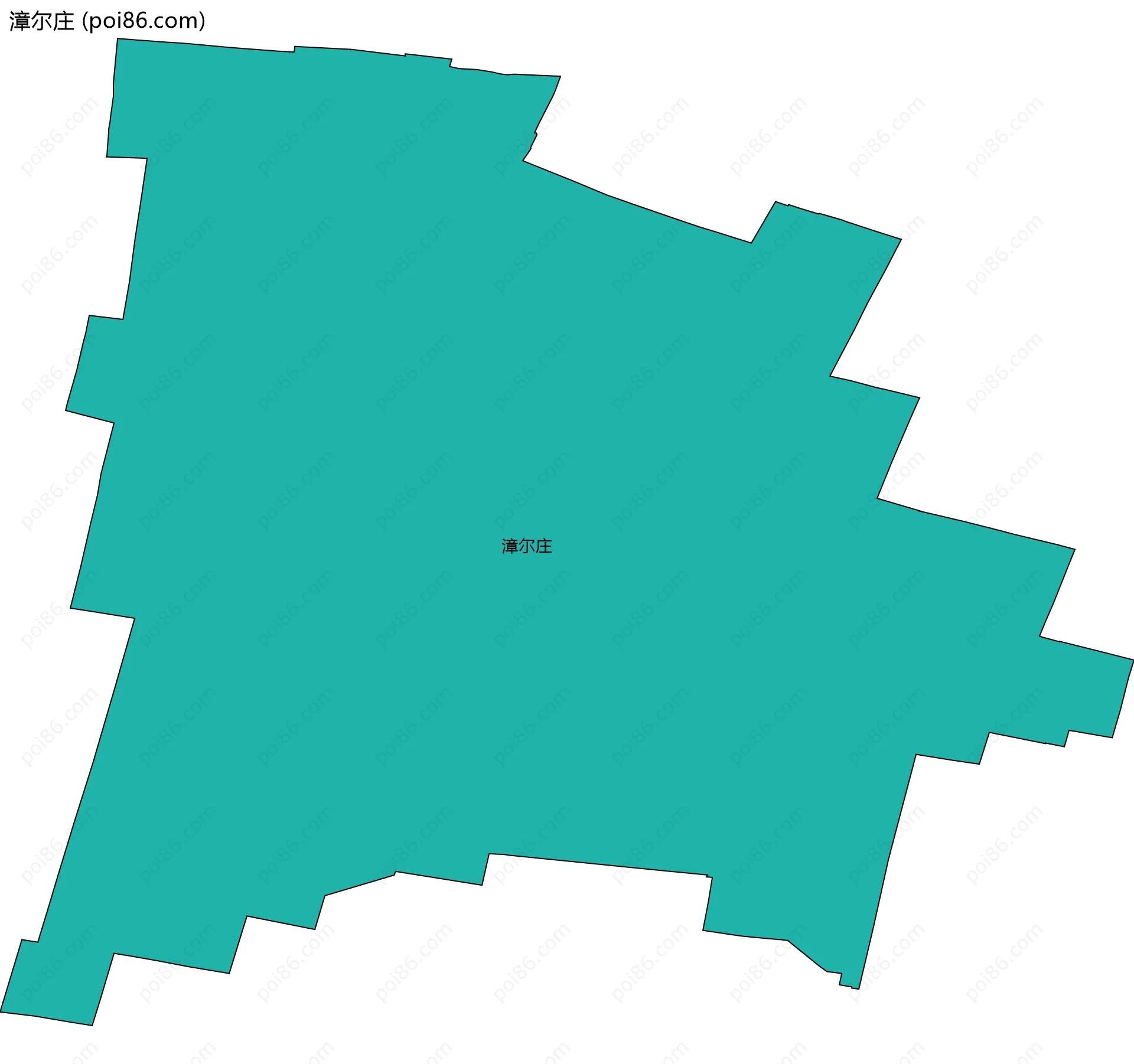 漳尔庄边界地图