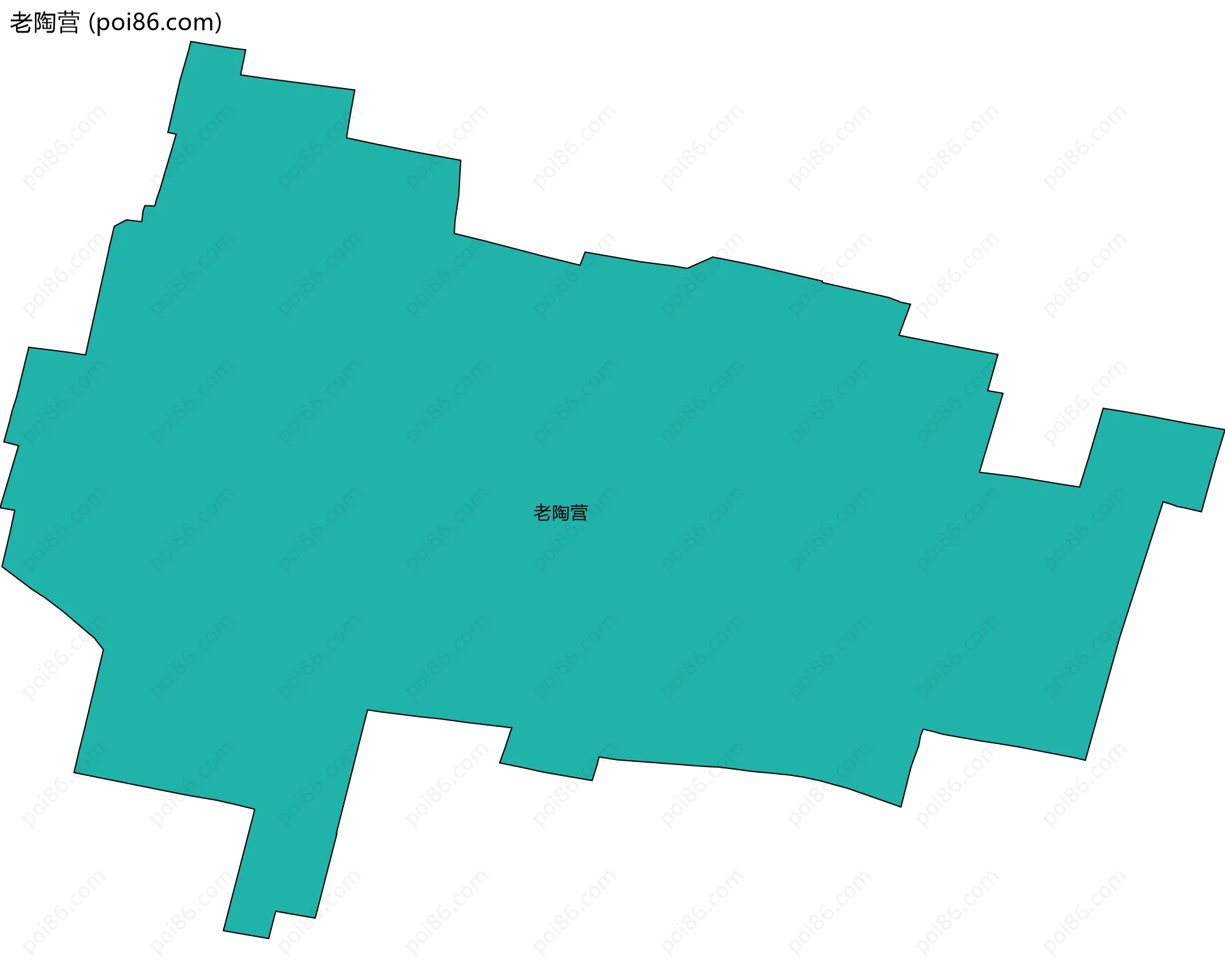 老陶营边界地图
