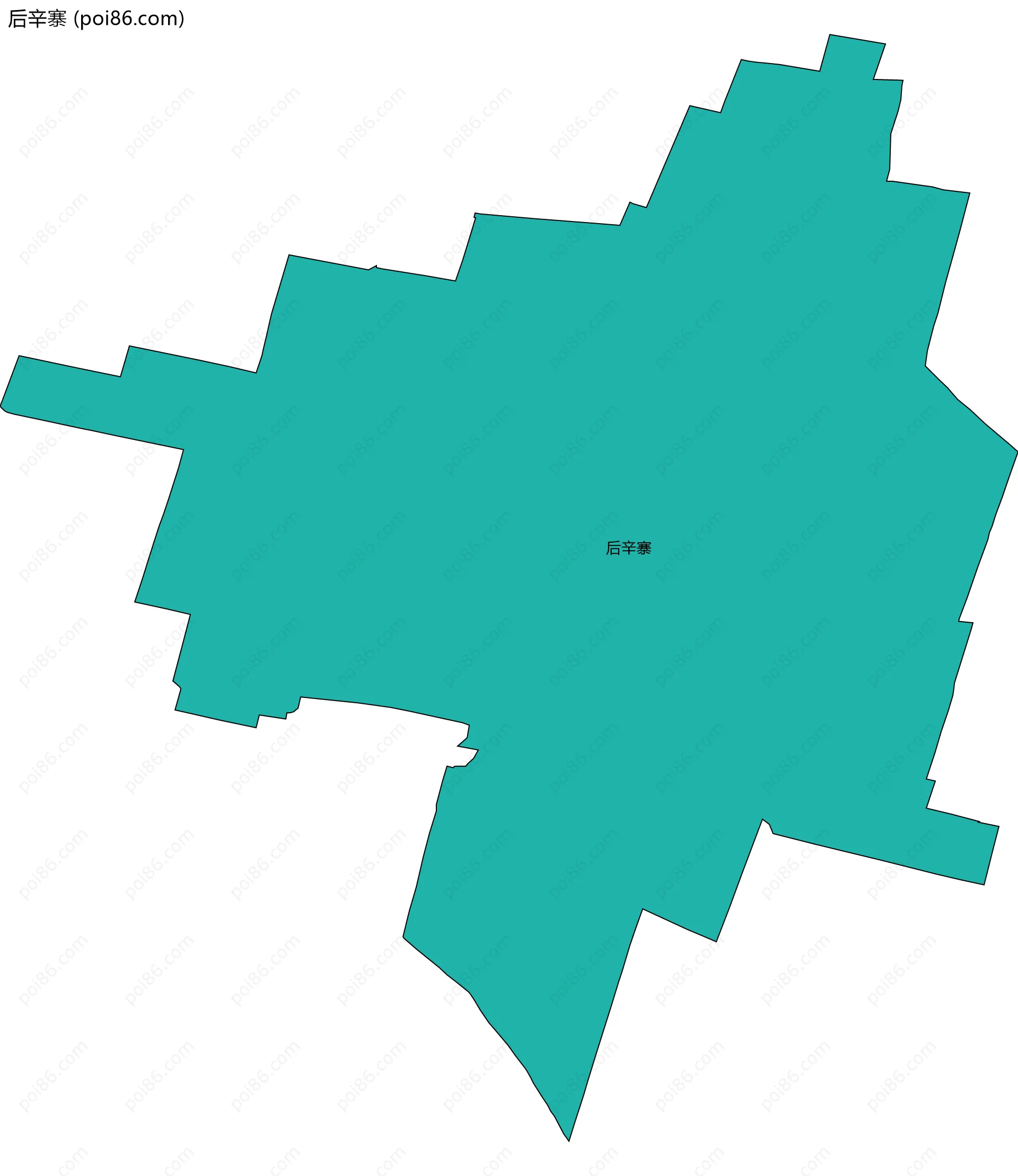 后辛寨边界地图