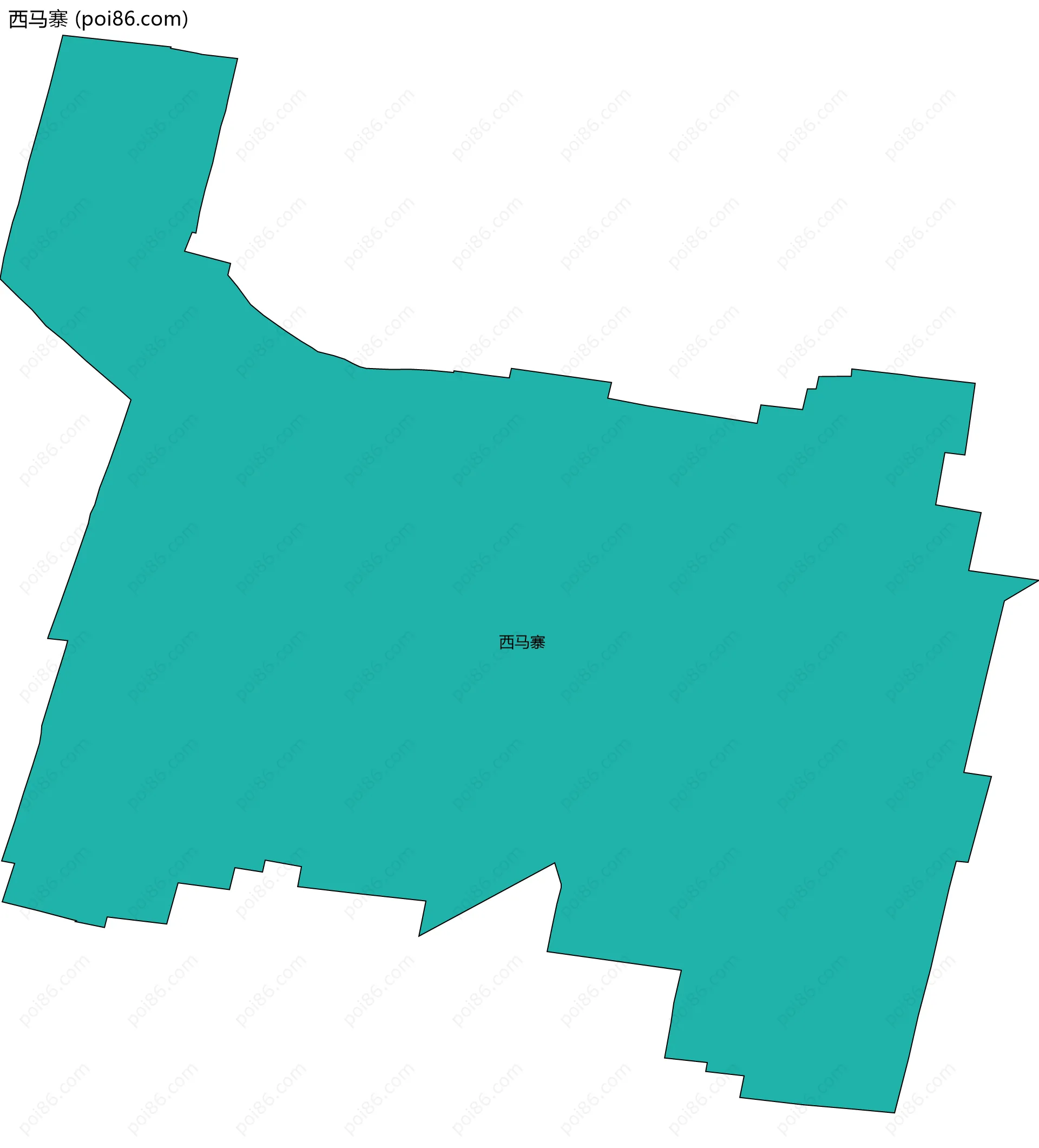 西马寨边界地图