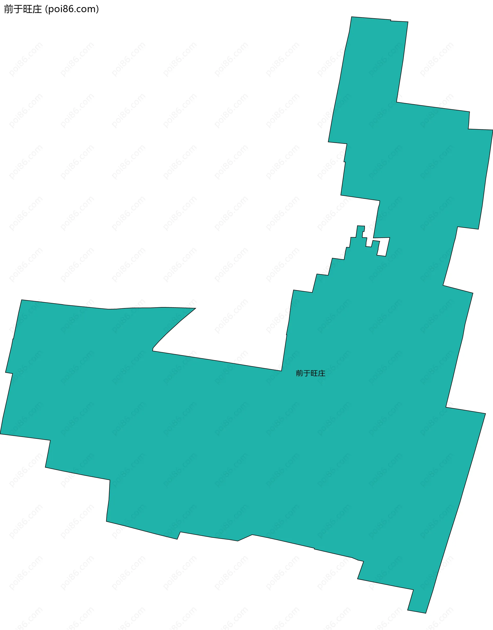 前于旺庄边界地图