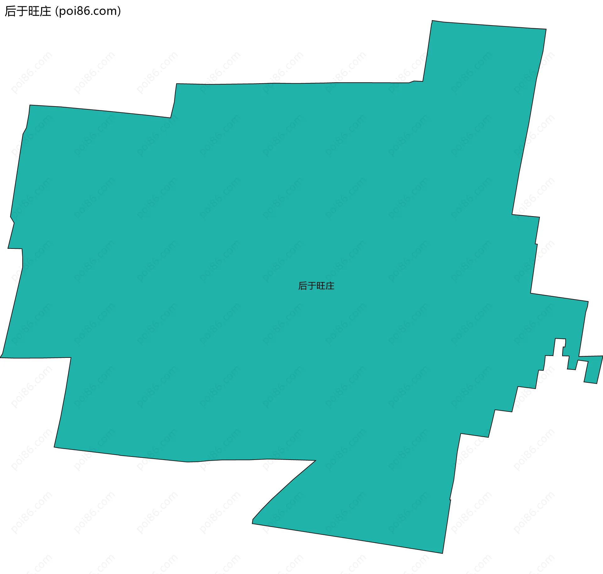 后于旺庄边界地图
