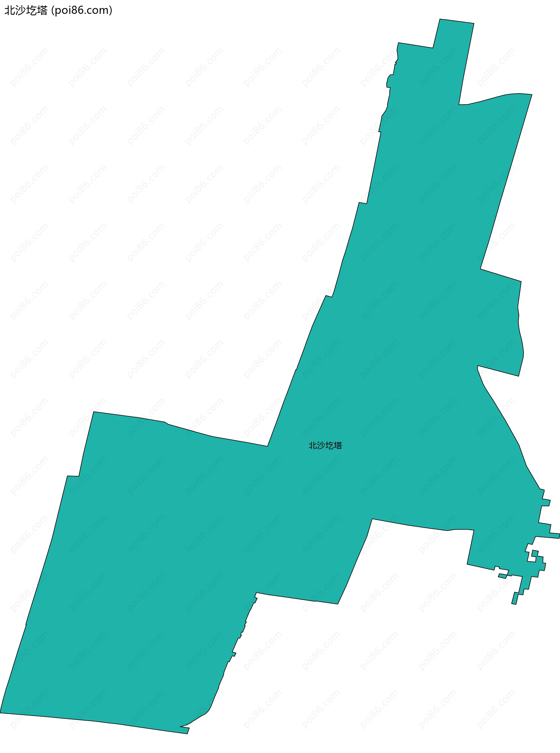 北沙圪塔边界地图