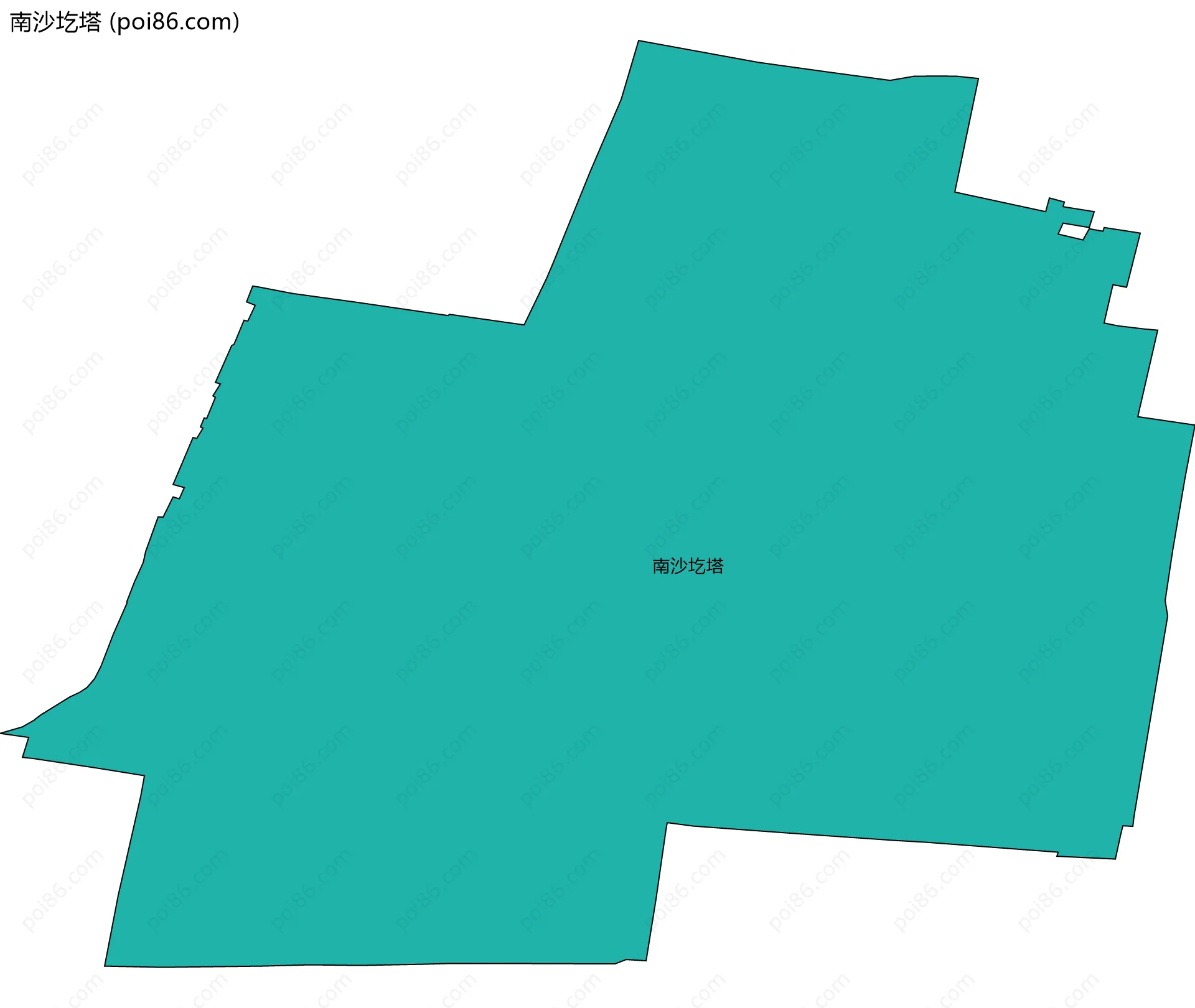 南沙圪塔边界地图