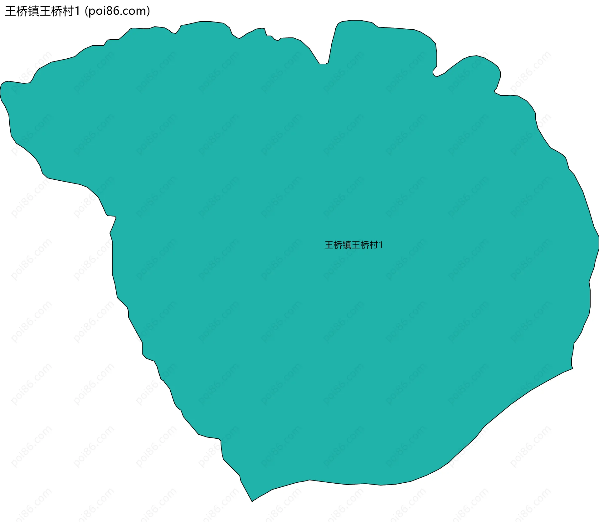 王桥镇王桥村1边界地图