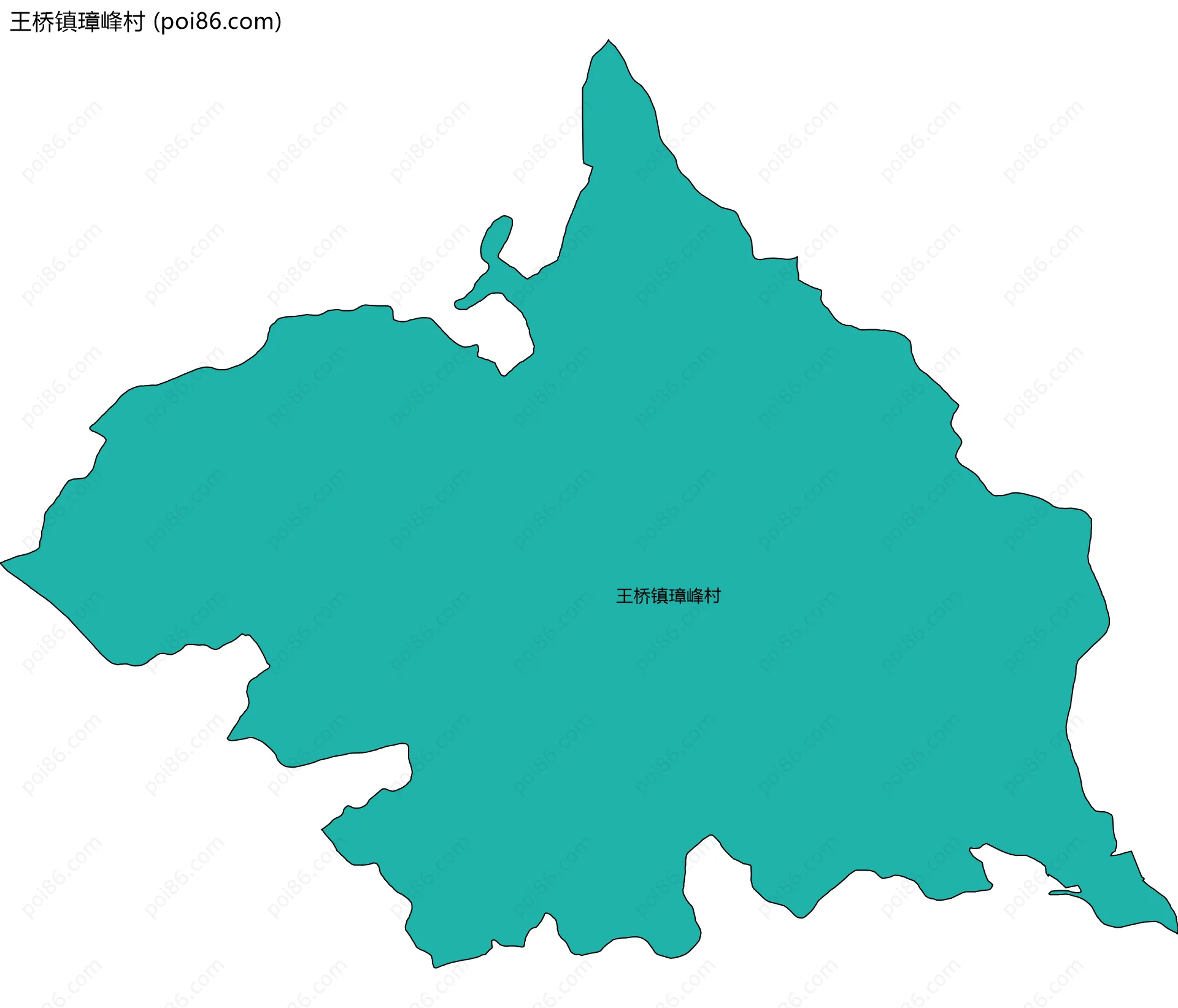 王桥镇璋峰村边界地图