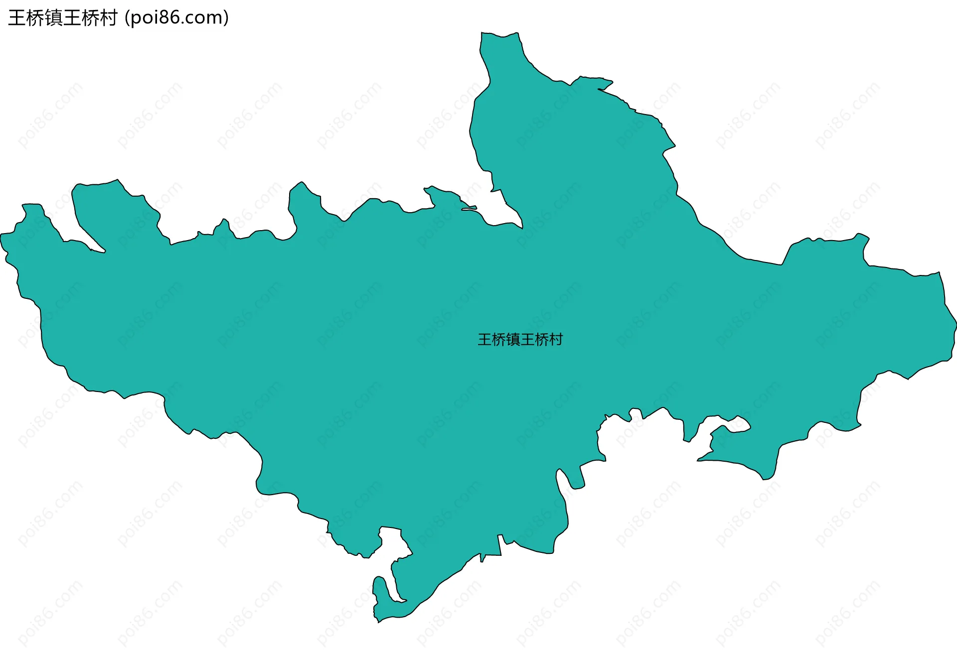 王桥镇王桥村边界地图