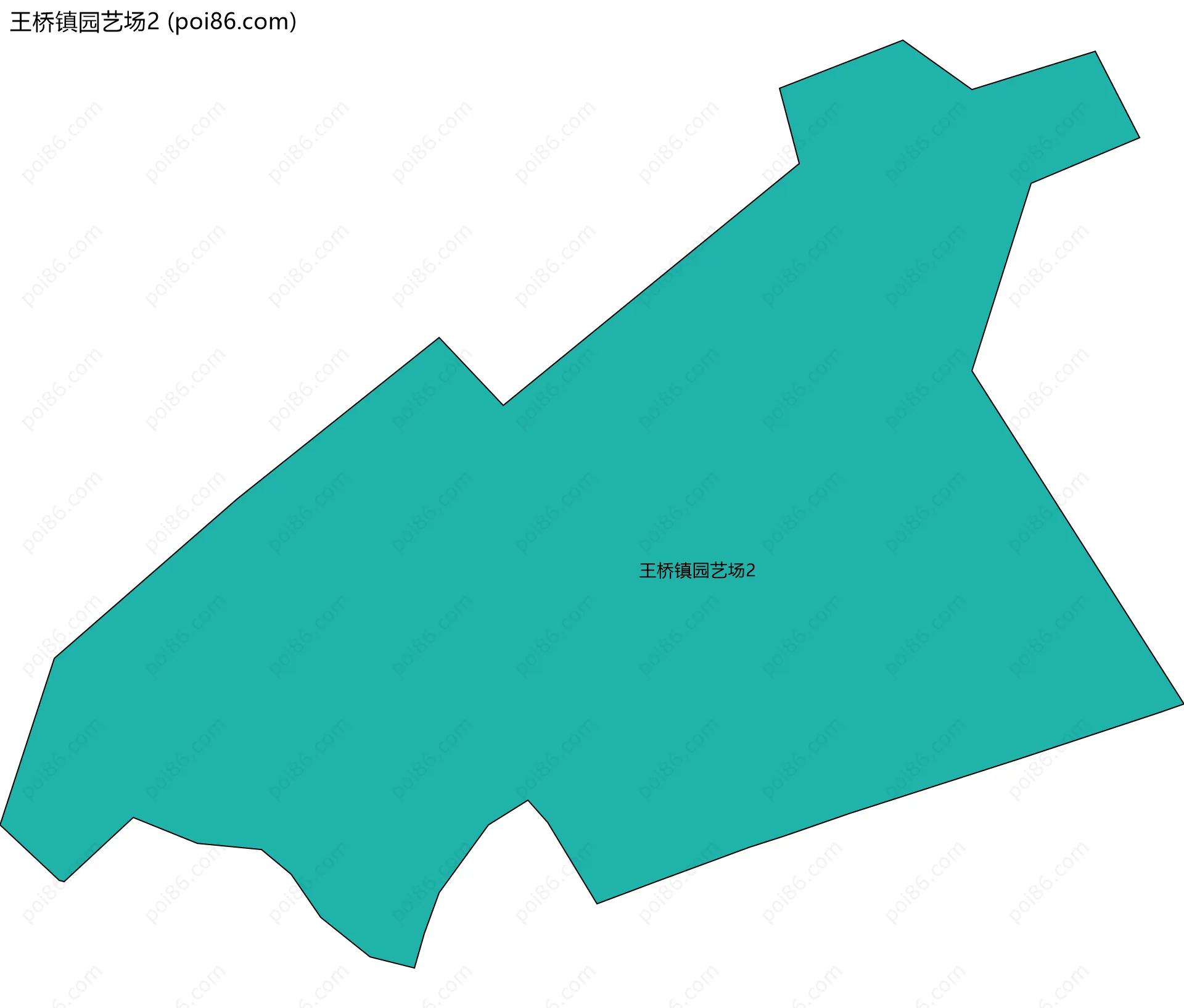 王桥镇园艺场2边界地图