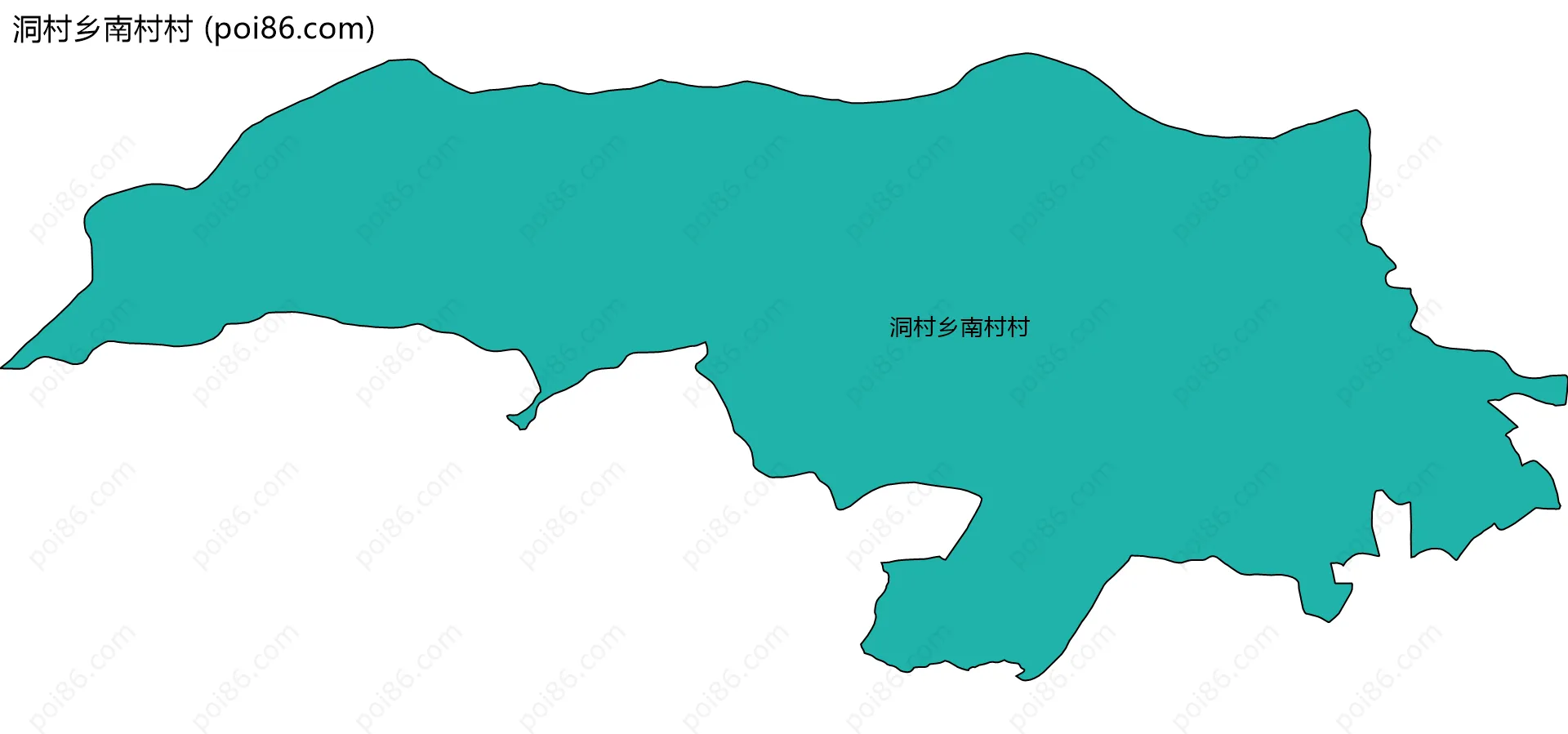 洞村乡南村村边界地图