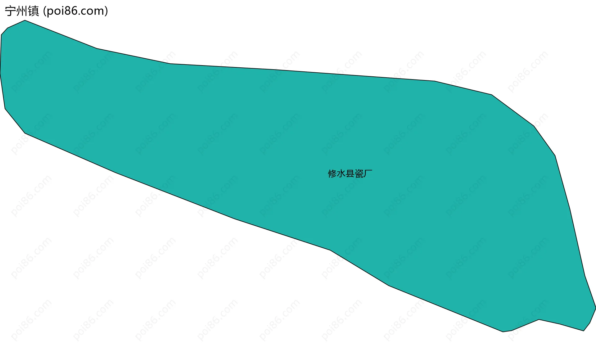 宁州镇边界地图(五级行政区划)