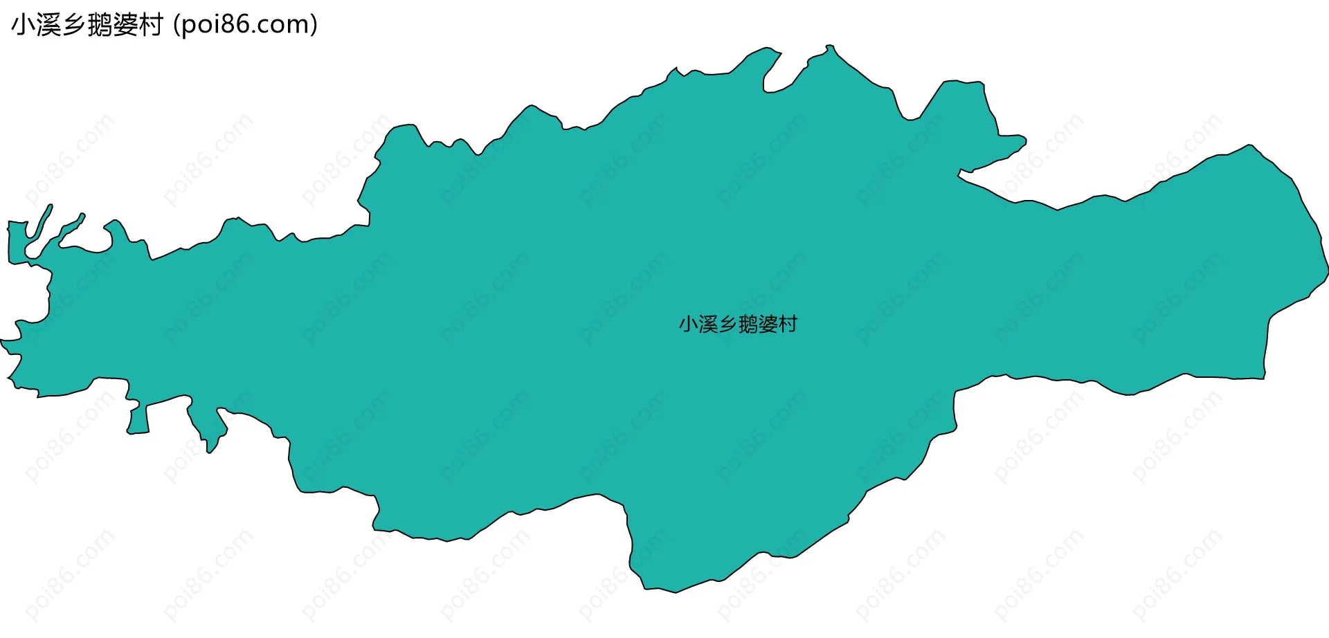 小溪乡鹅婆村边界地图