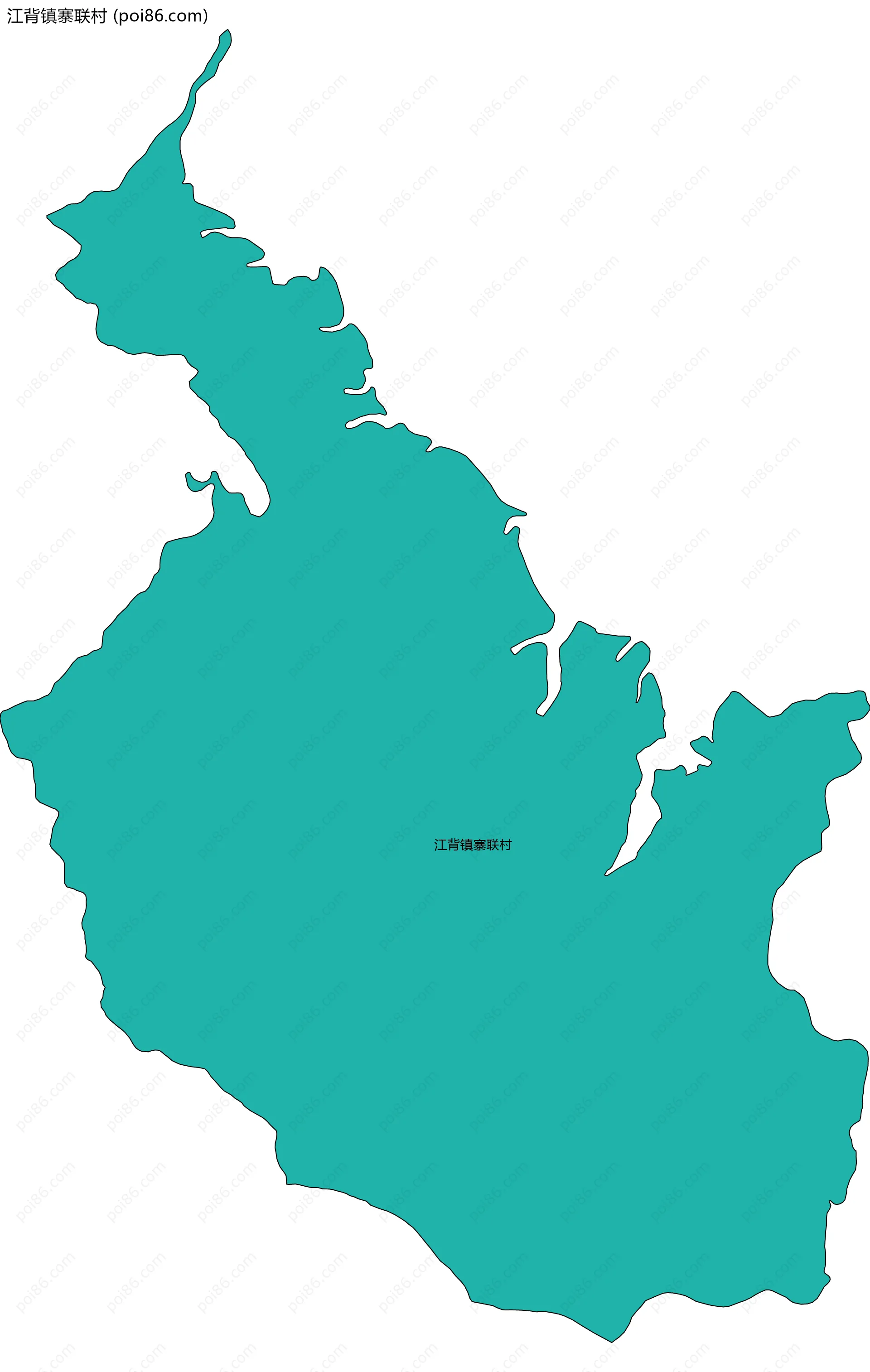 江背镇寨联村边界地图