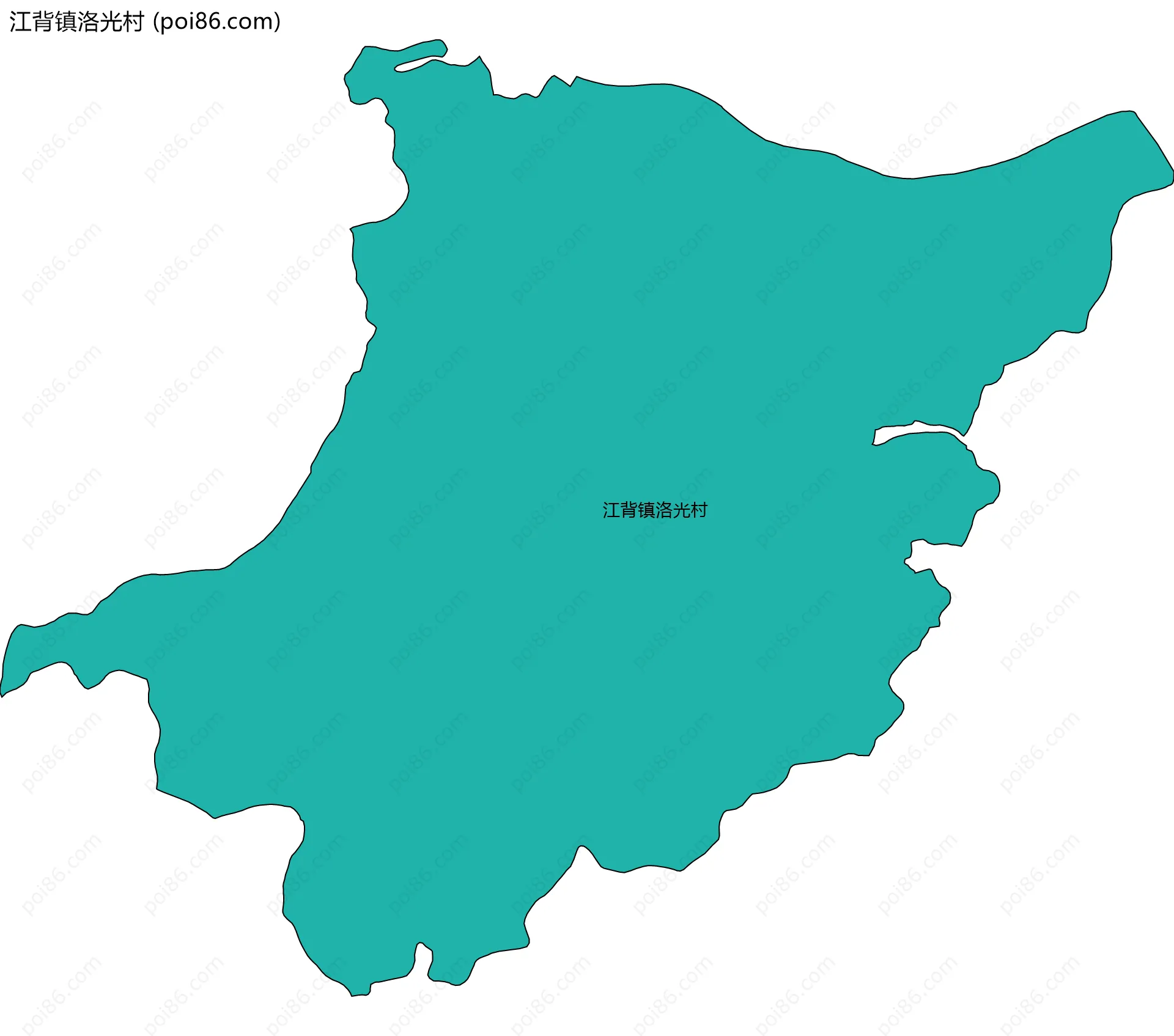 江背镇洛光村边界地图