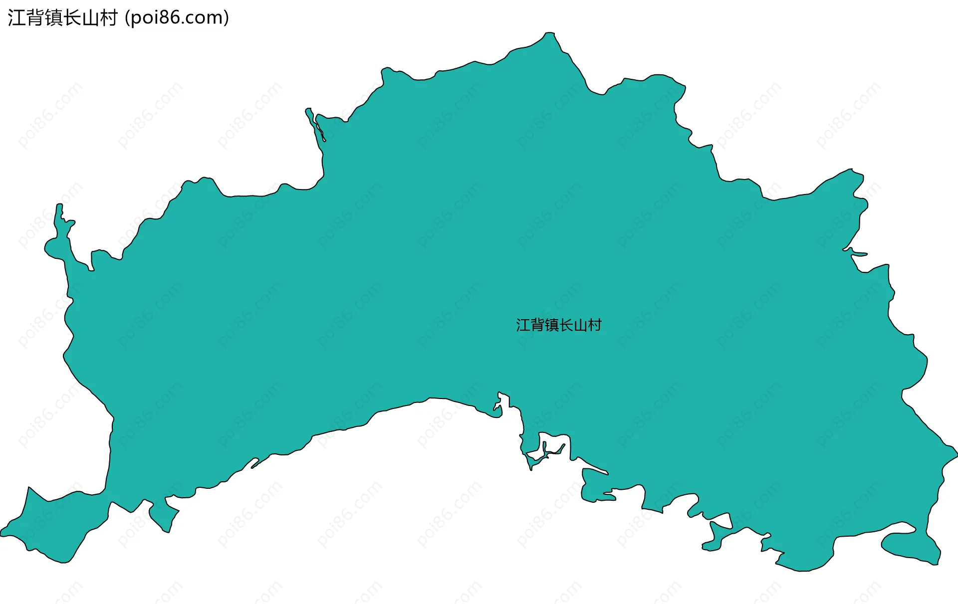 江背镇长山村边界地图