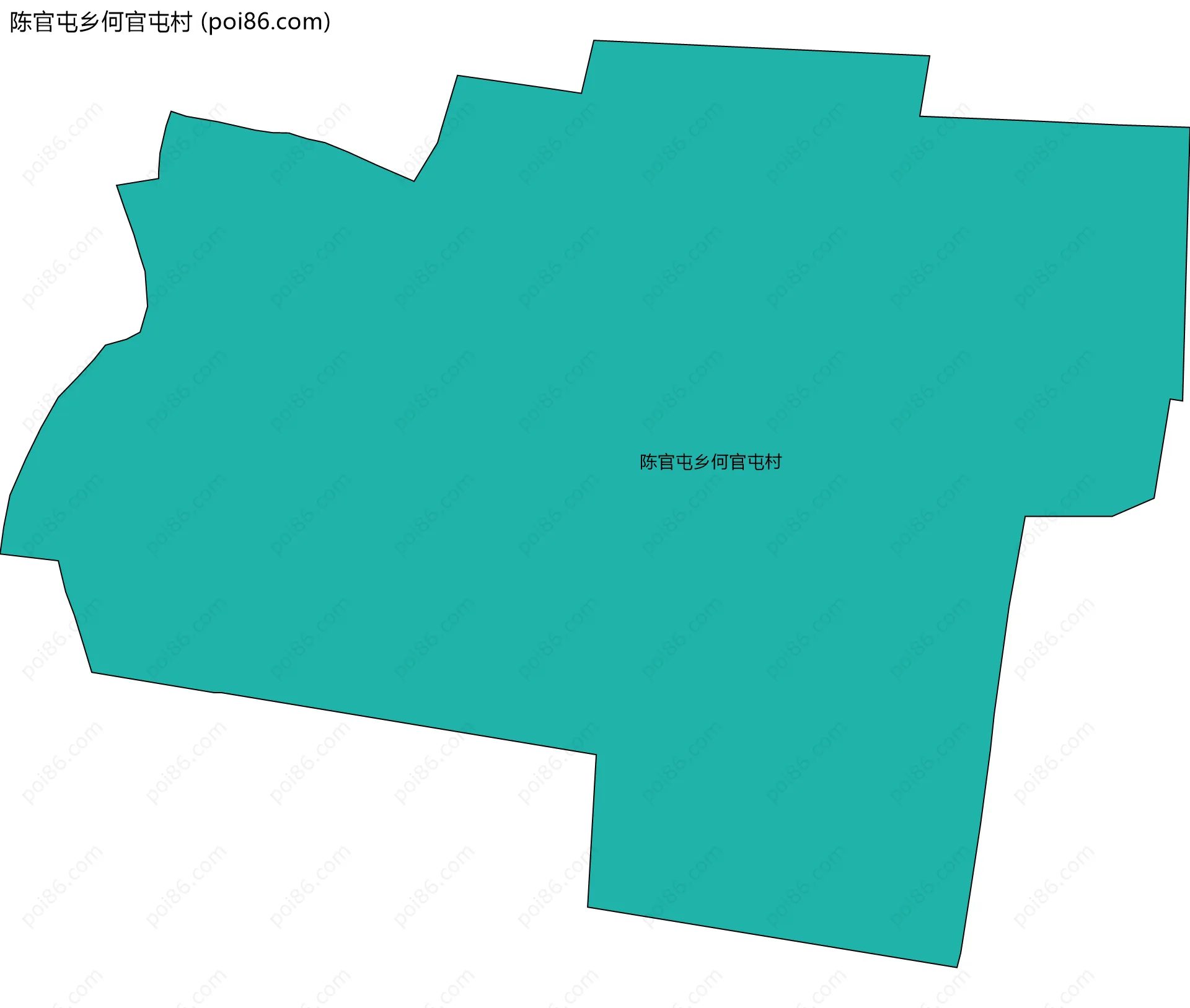 陈官屯乡何官屯村边界地图