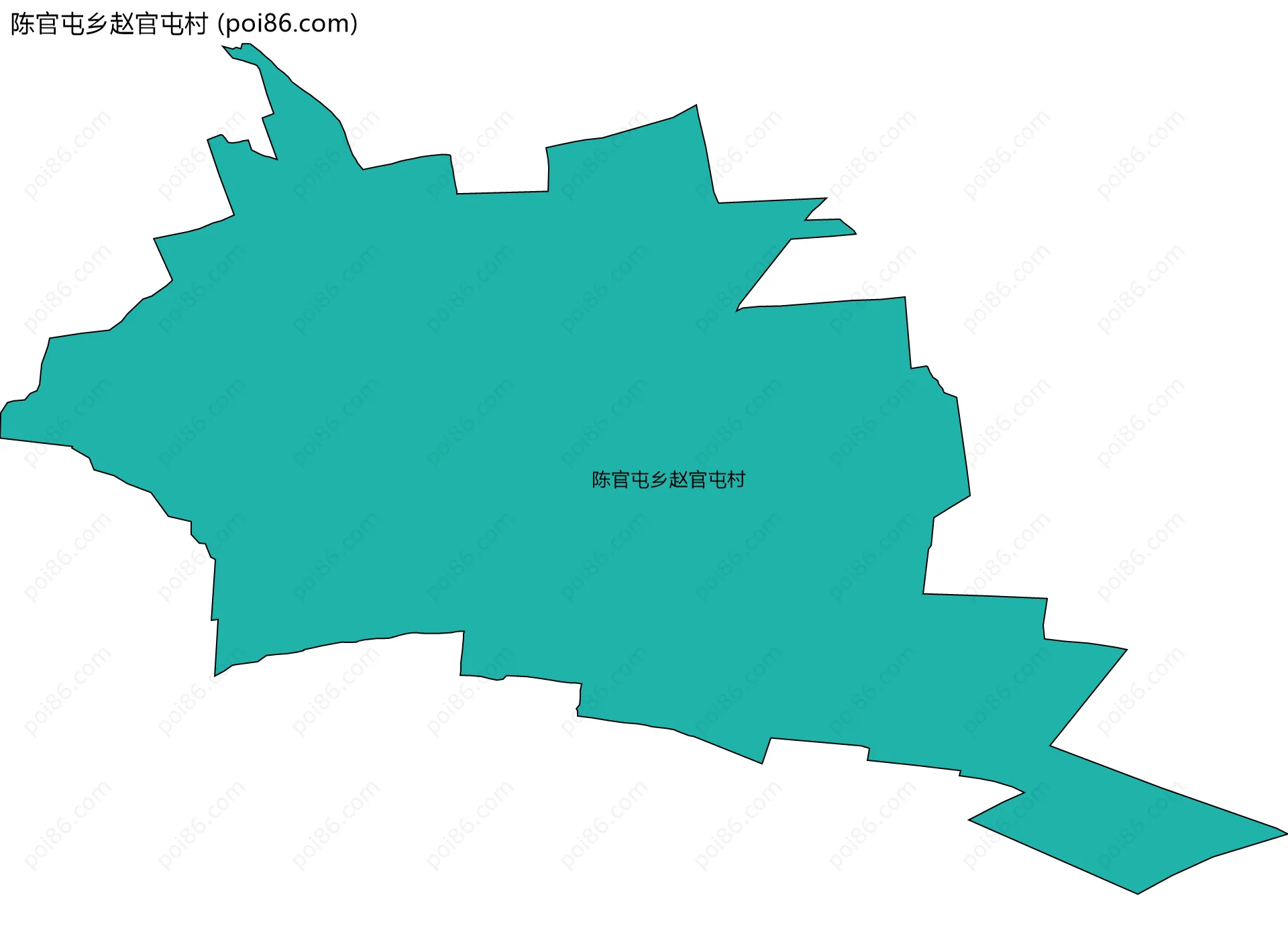 陈官屯乡赵官屯村边界地图