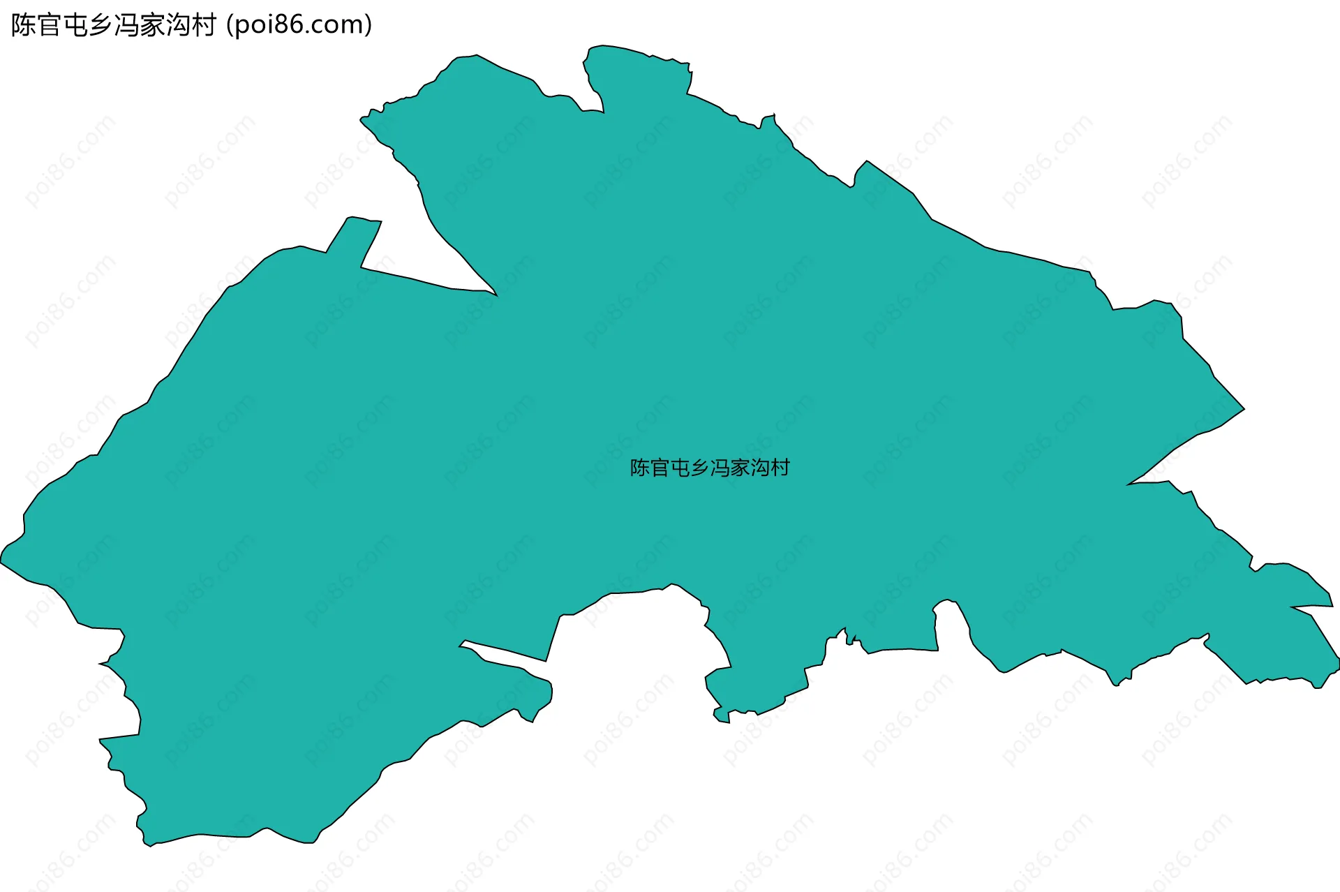 陈官屯乡冯家沟村边界地图