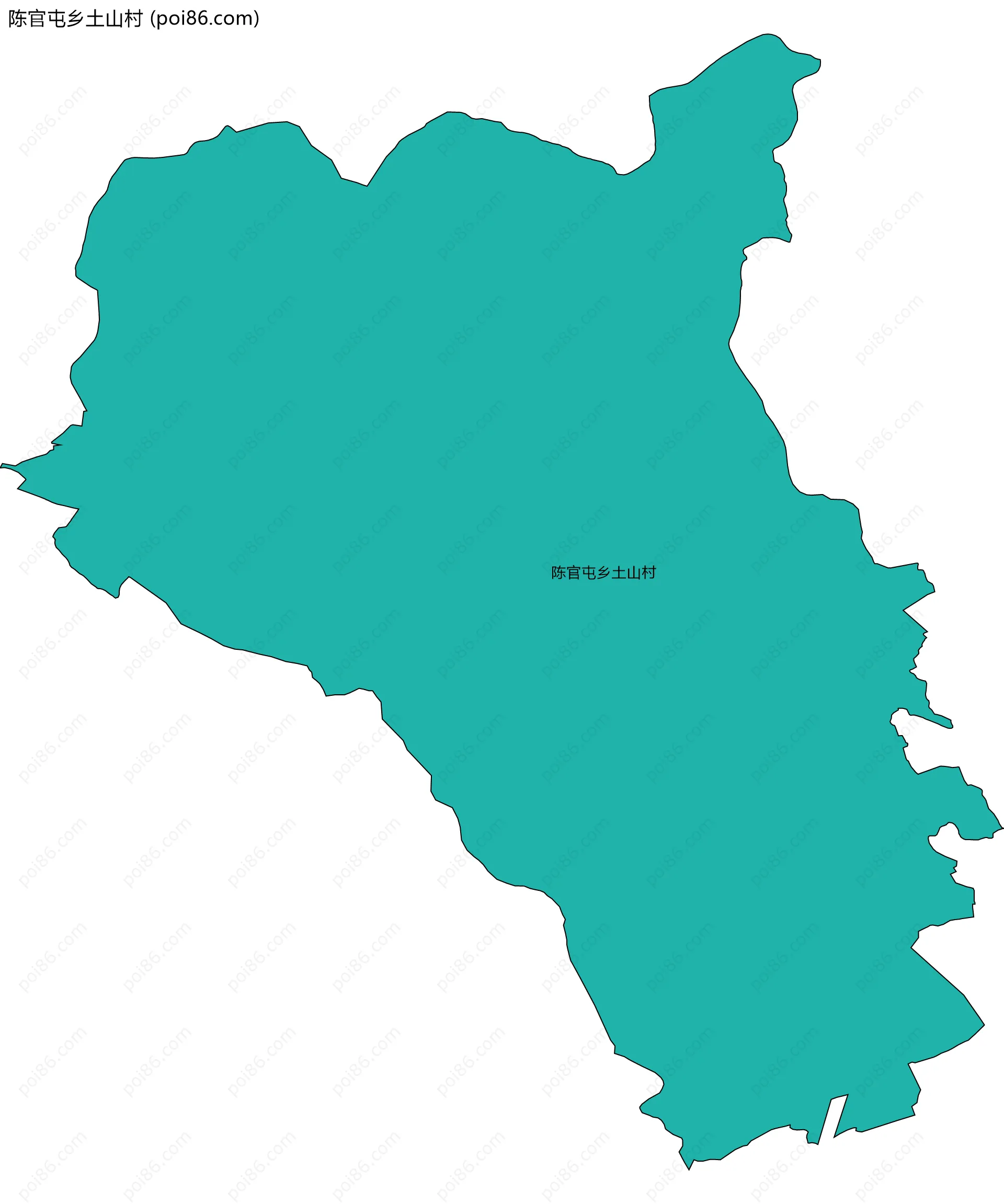 陈官屯乡土山村边界地图