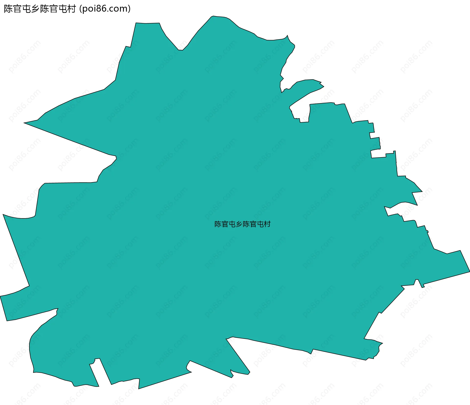 陈官屯乡陈官屯村边界地图