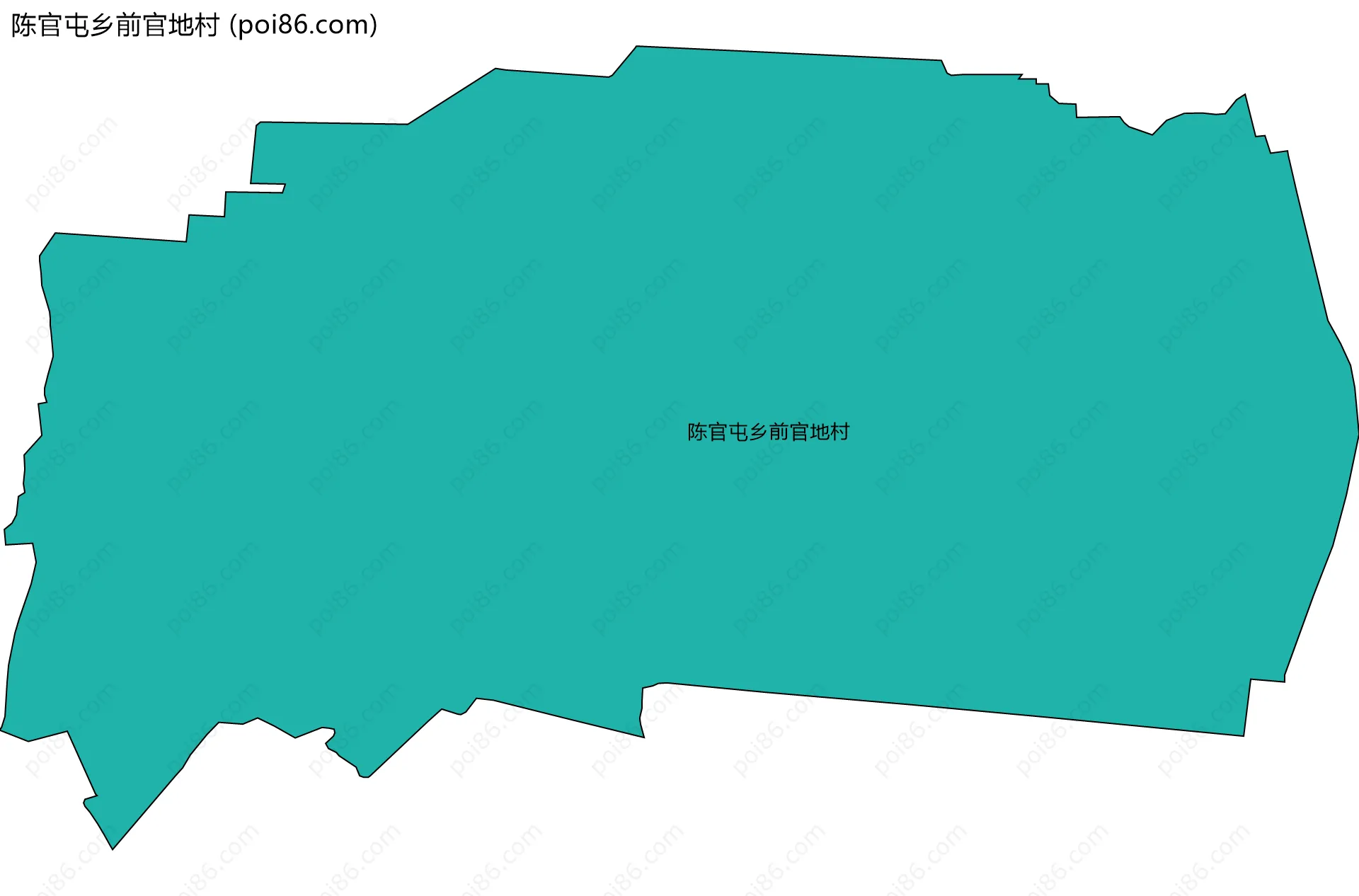 陈官屯乡前官地村边界地图