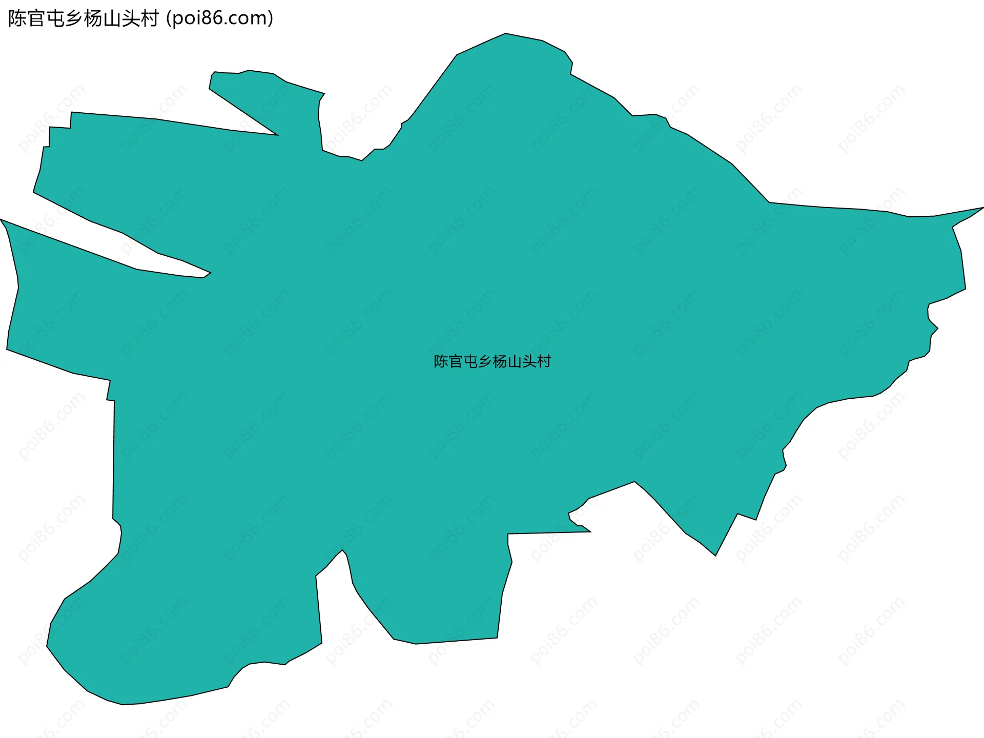 陈官屯乡杨山头村边界地图