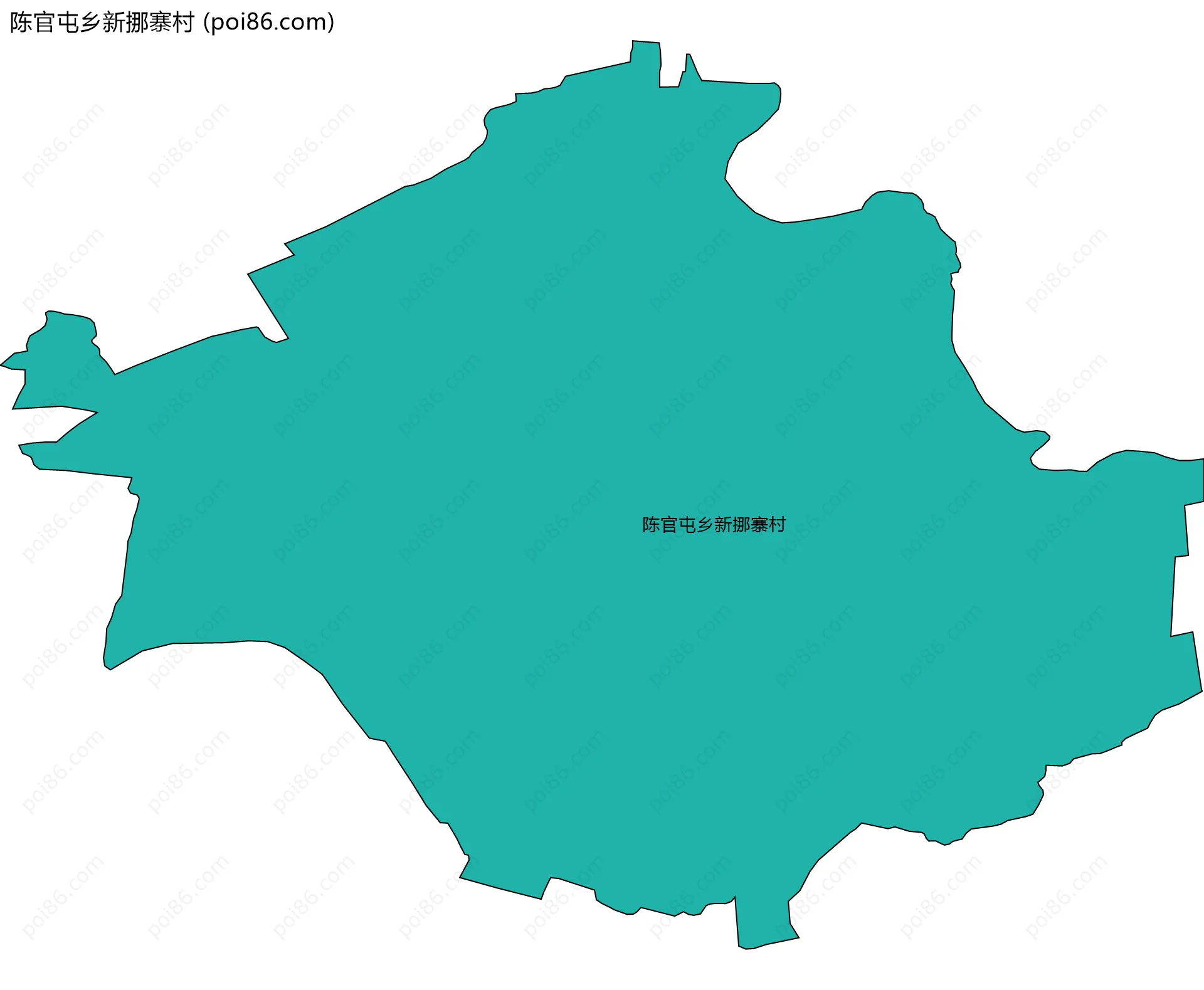 陈官屯乡新挪寨村边界地图