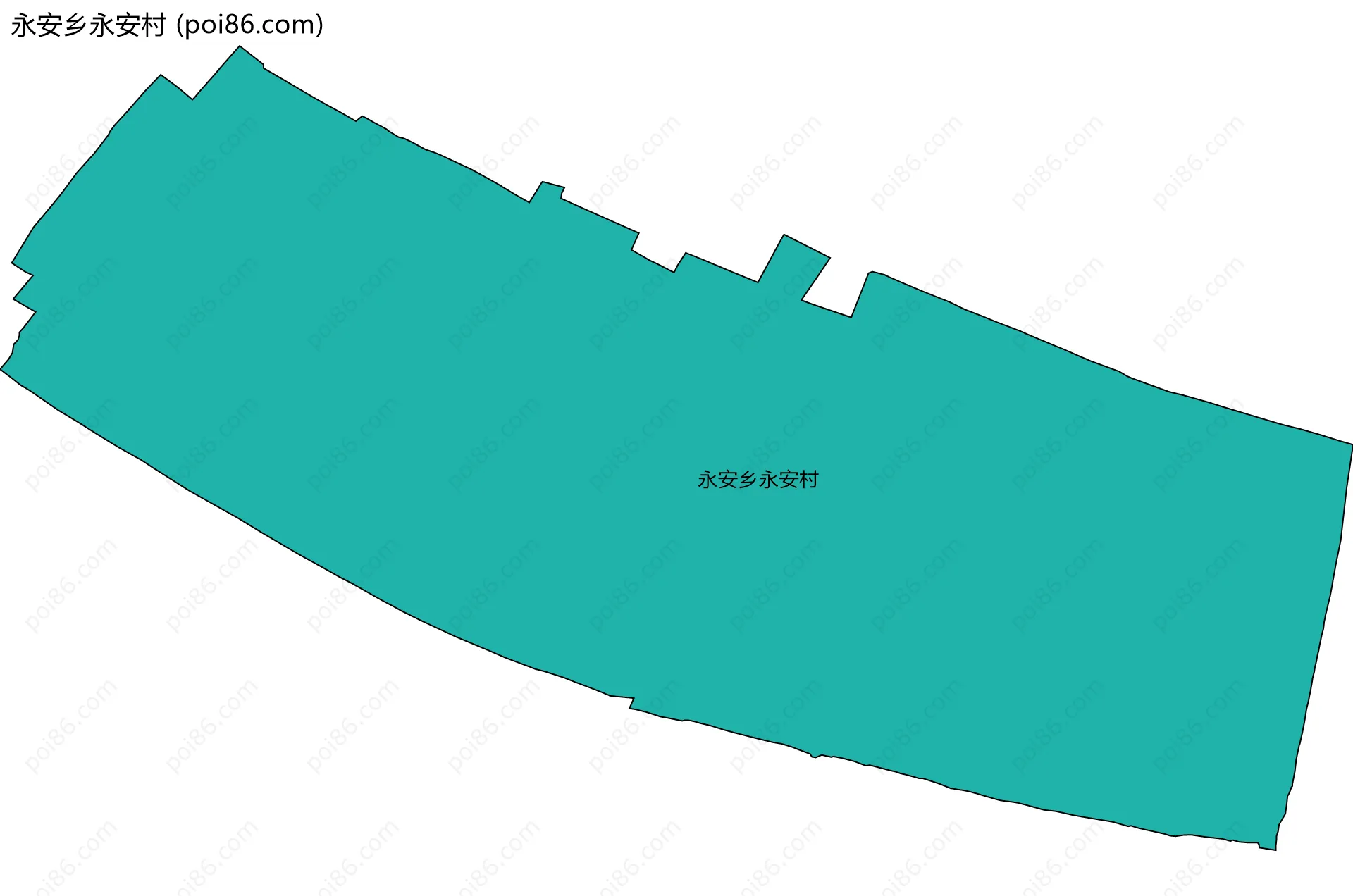 永安乡永安村边界地图