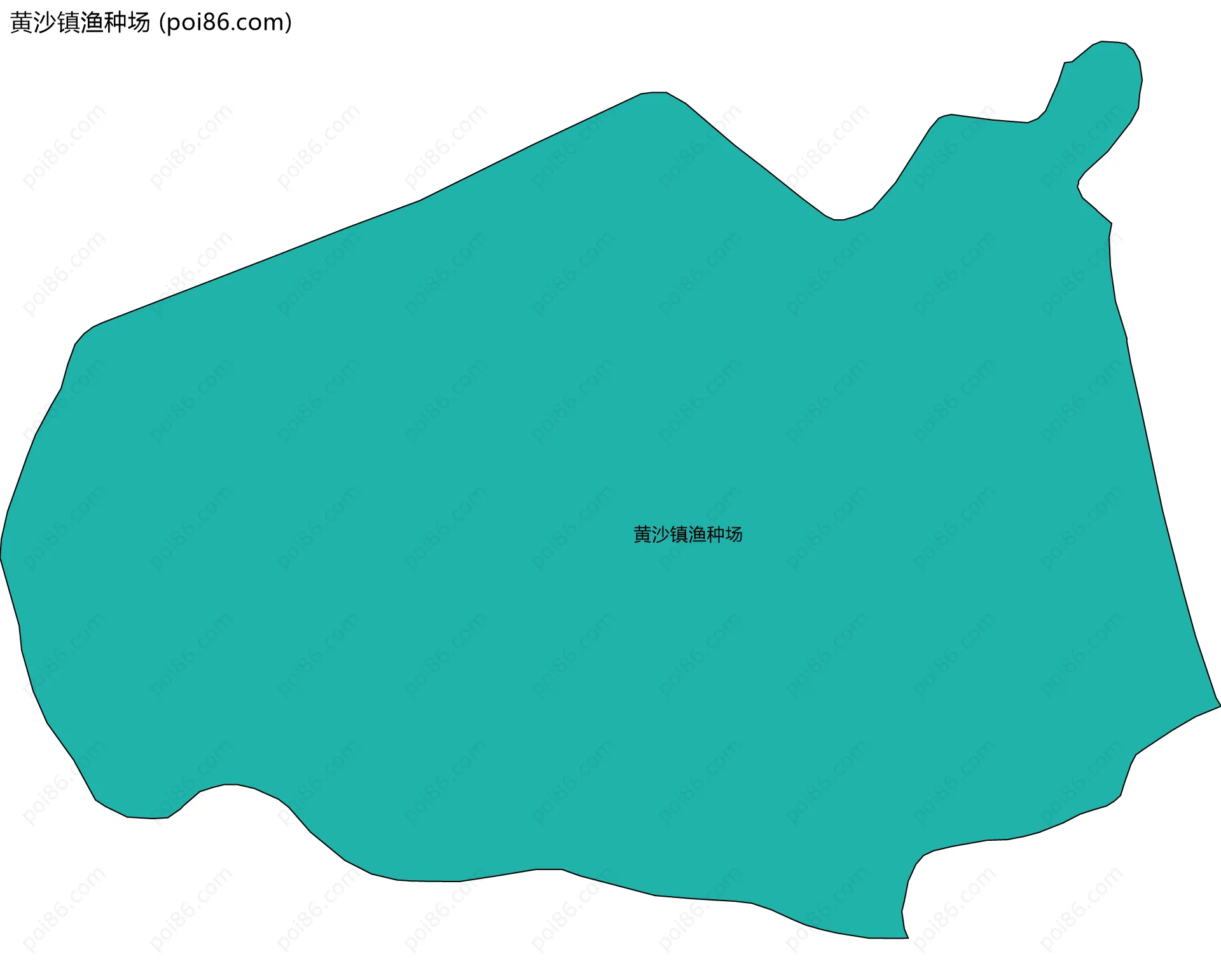 黄沙镇渔种场边界地图