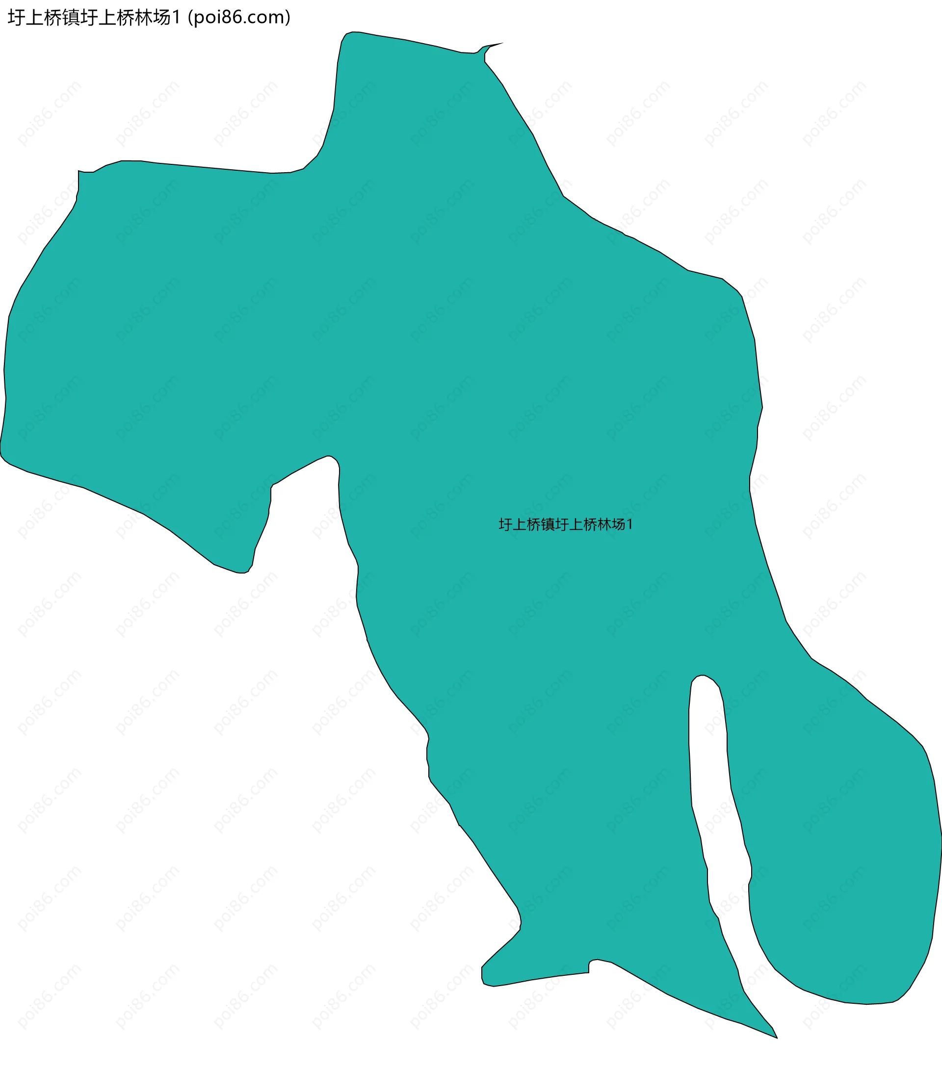 圩上桥镇圩上桥林场1边界地图