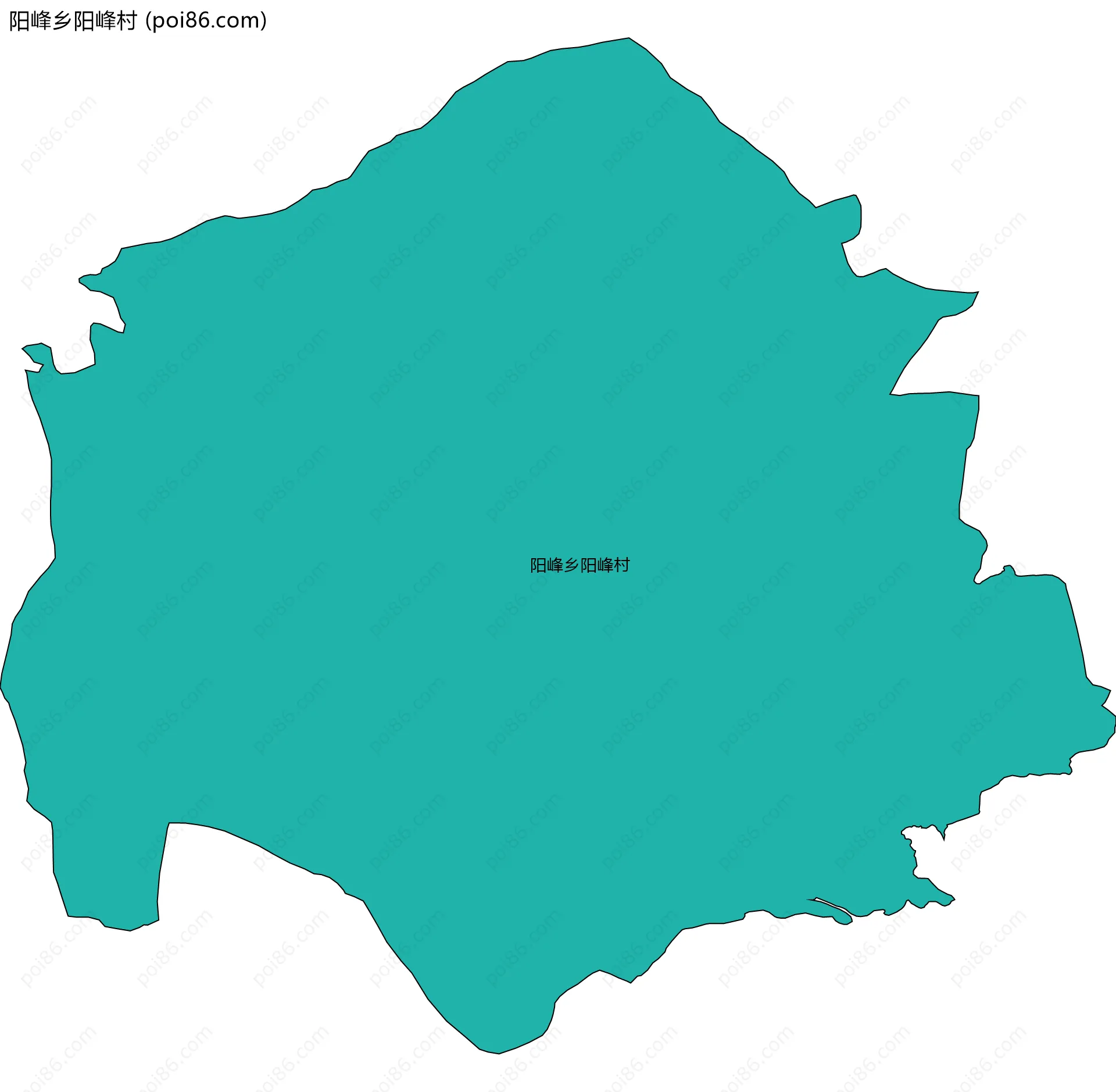 阳峰乡阳峰村边界地图
