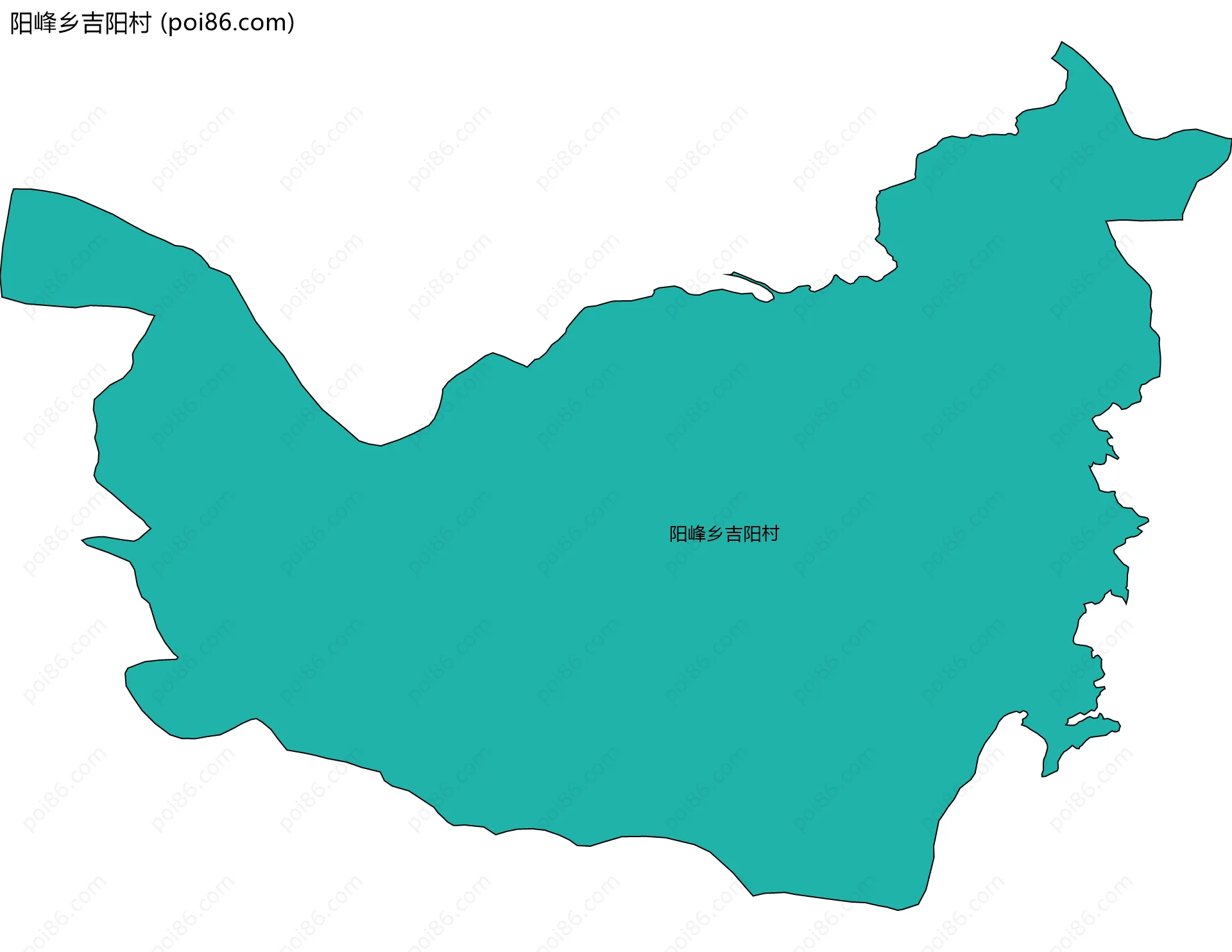 阳峰乡吉阳村边界地图