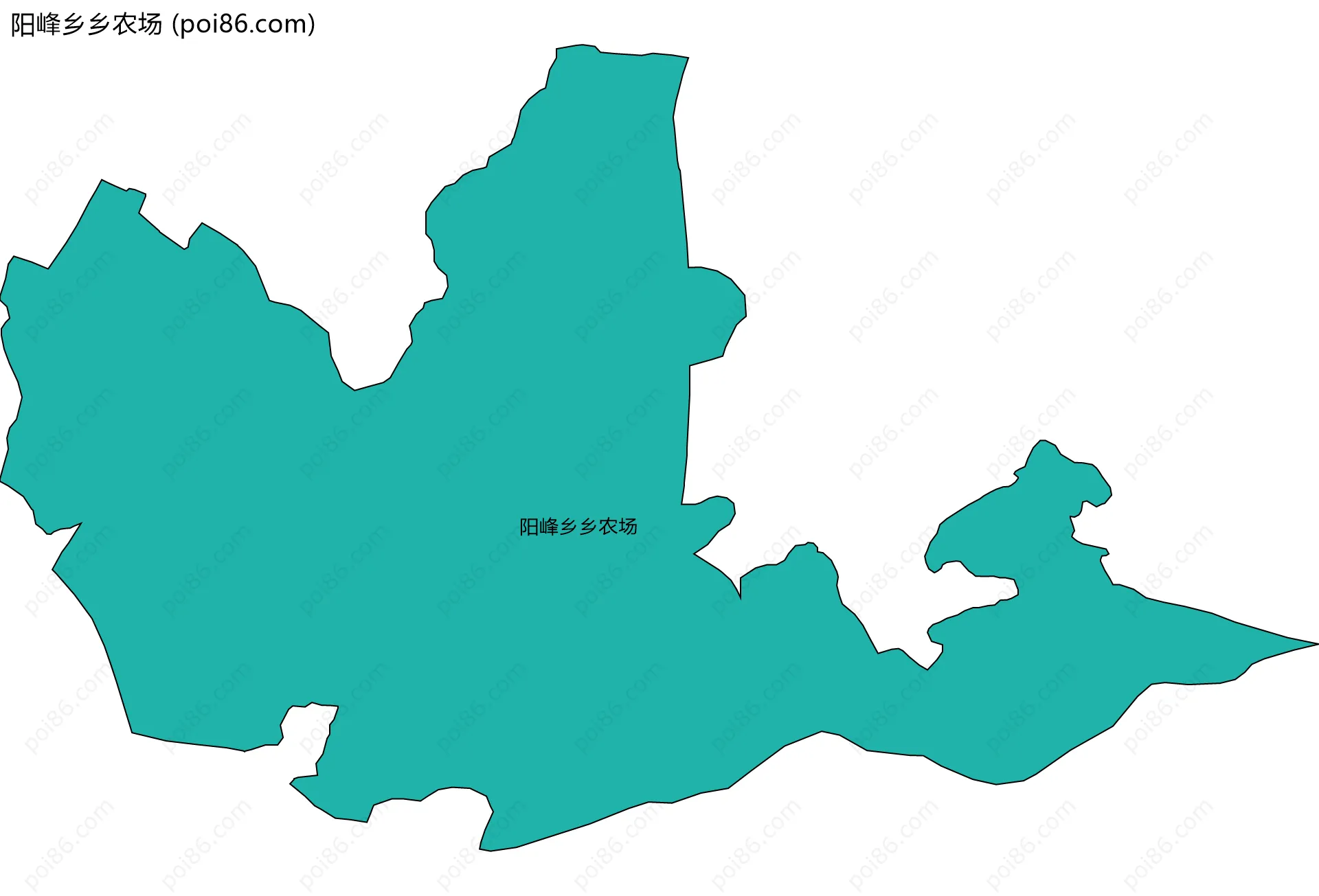 阳峰乡乡农场边界地图