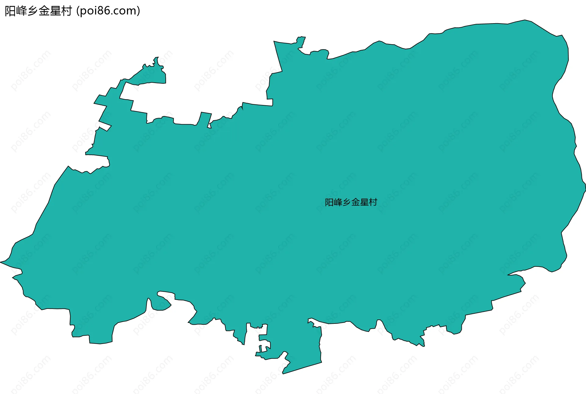 阳峰乡金星村边界地图