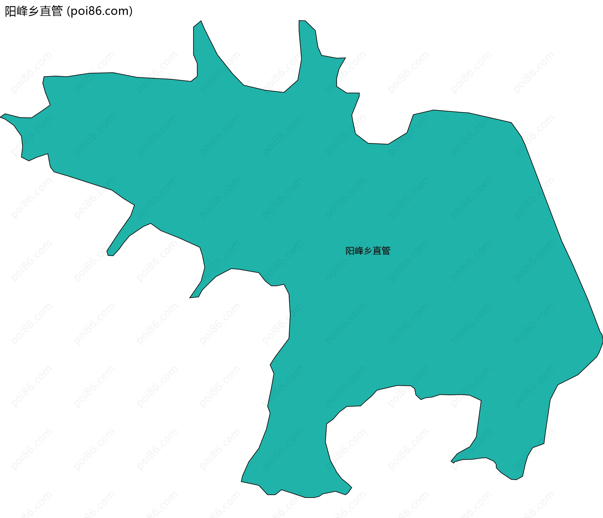 阳峰乡直管边界地图