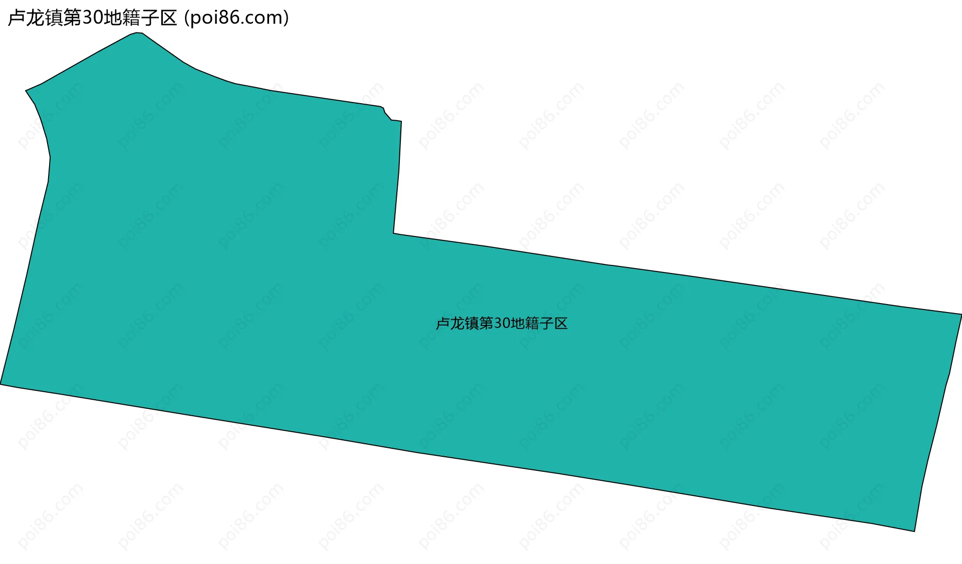 卢龙镇第30地籍子区边界地图