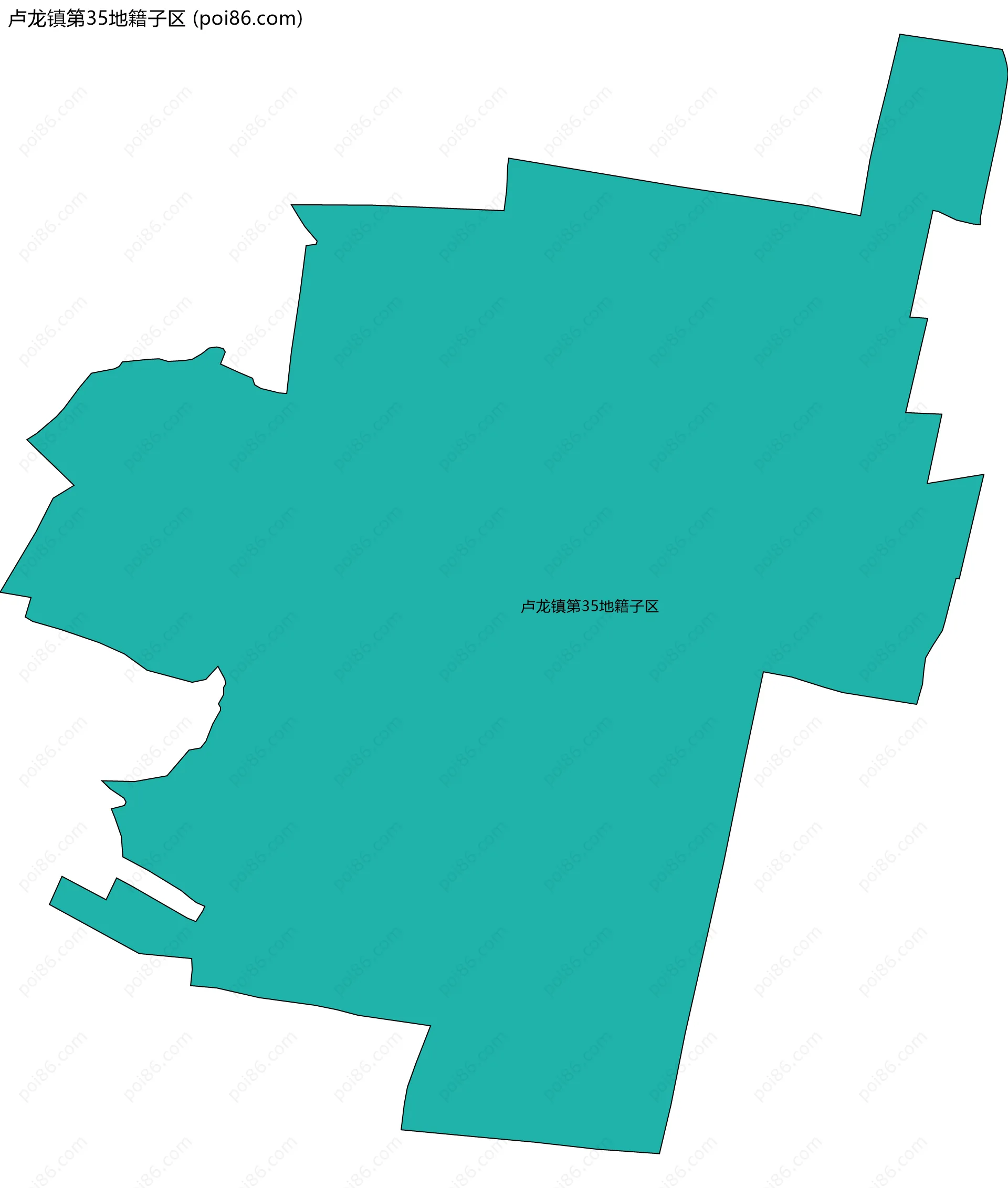 卢龙镇第35地籍子区边界地图