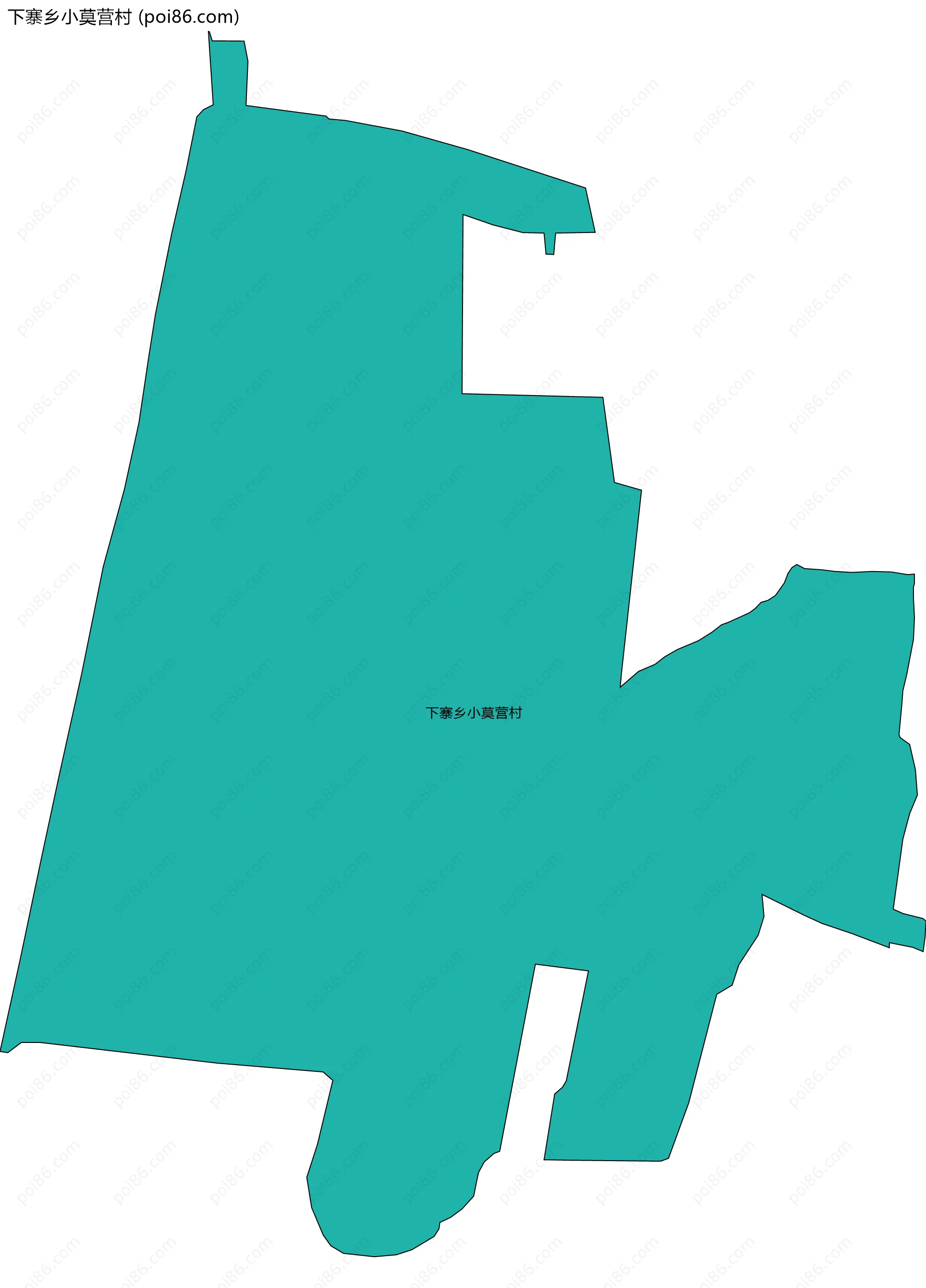 下寨乡小莫营村边界地图