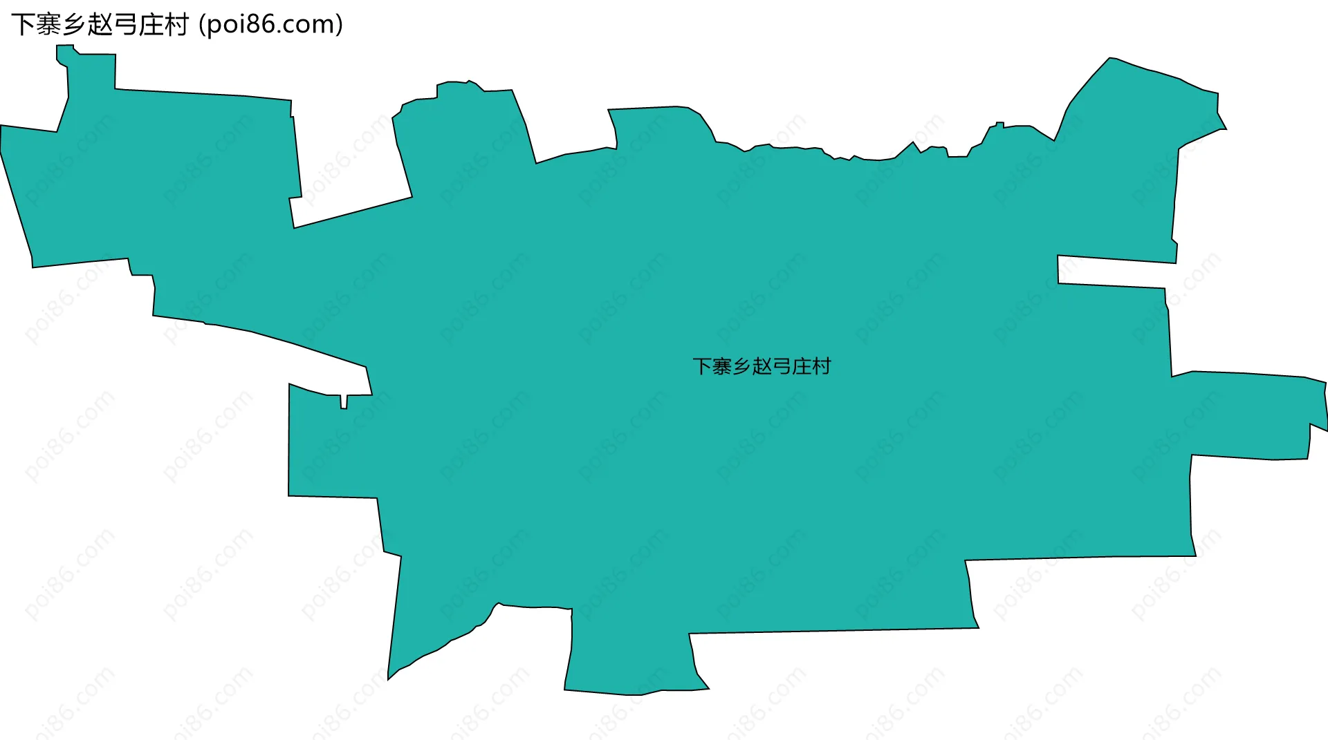 下寨乡赵弓庄村边界地图