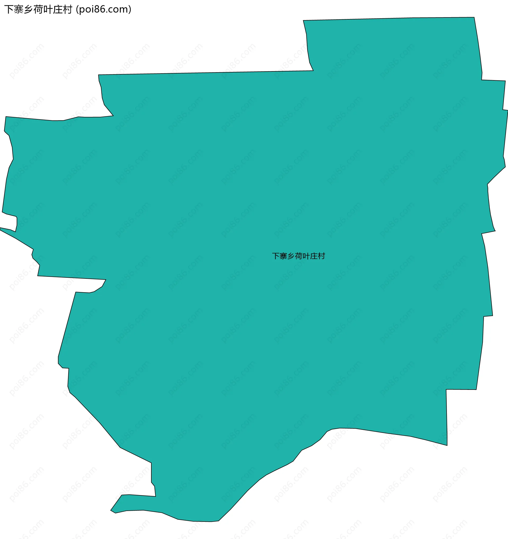 下寨乡荷叶庄村边界地图