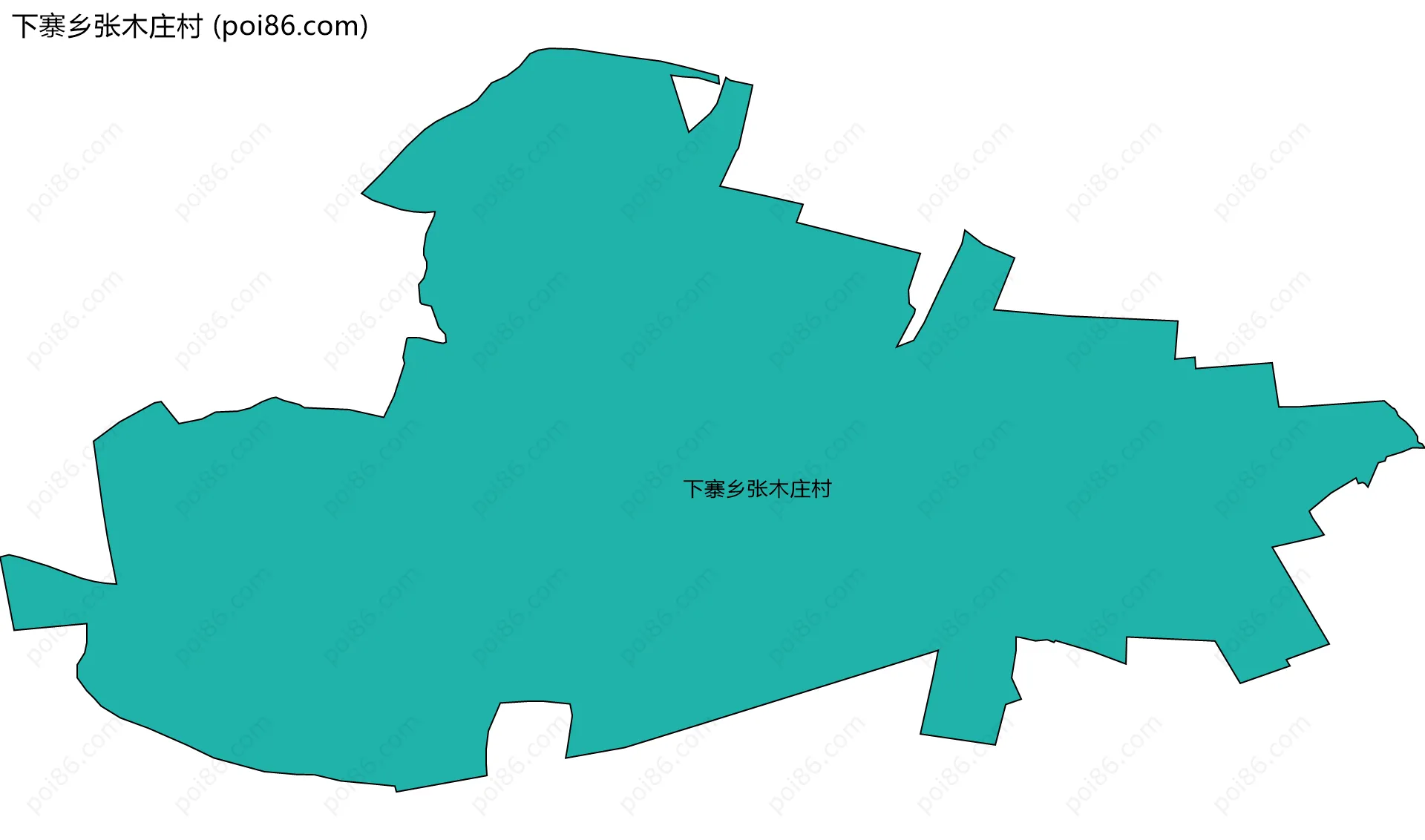 下寨乡张木庄村边界地图